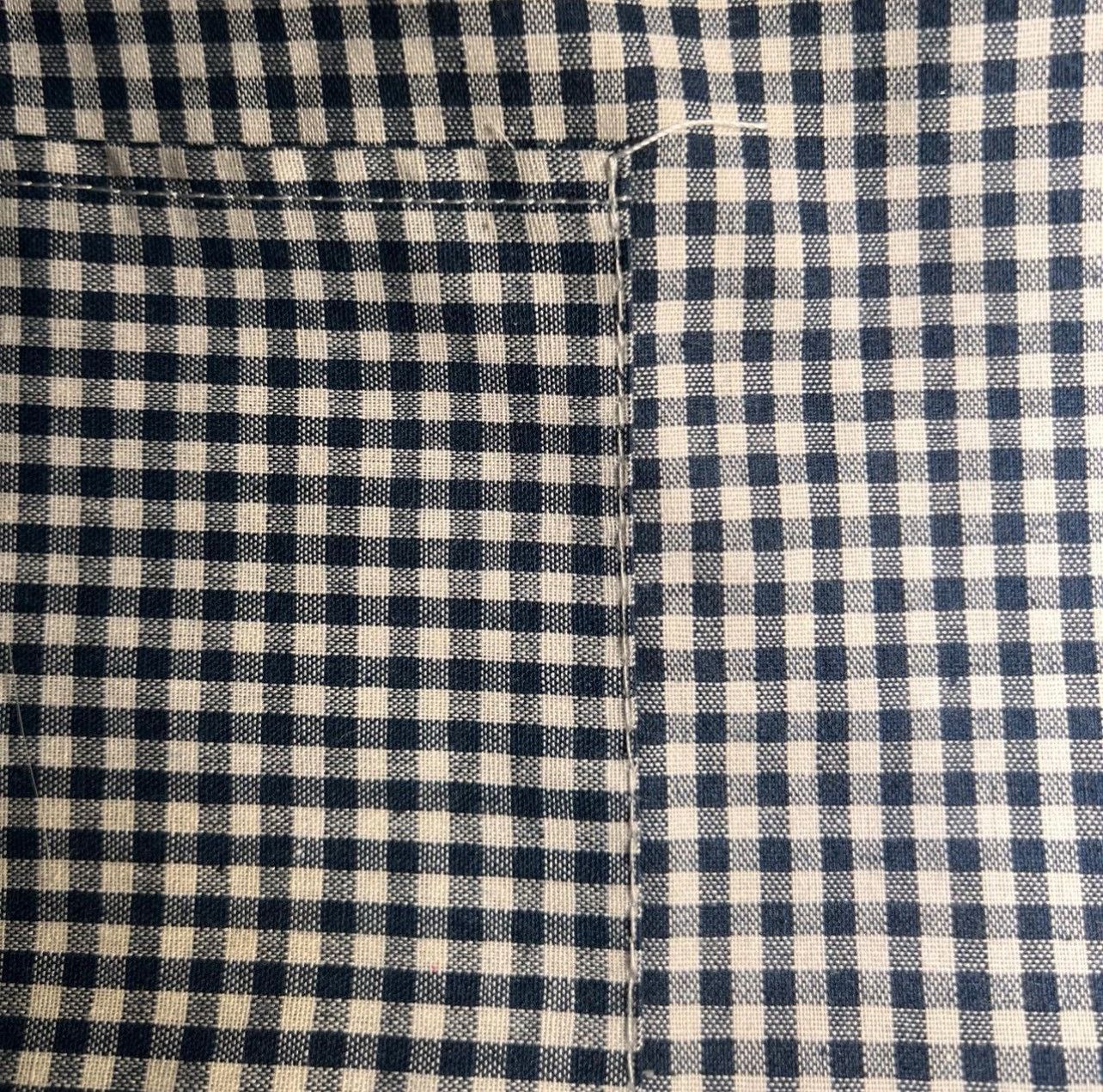 Other Navy blue and white gingham tote bag with pockets Size ONE SIZE - 4 Thumbnail