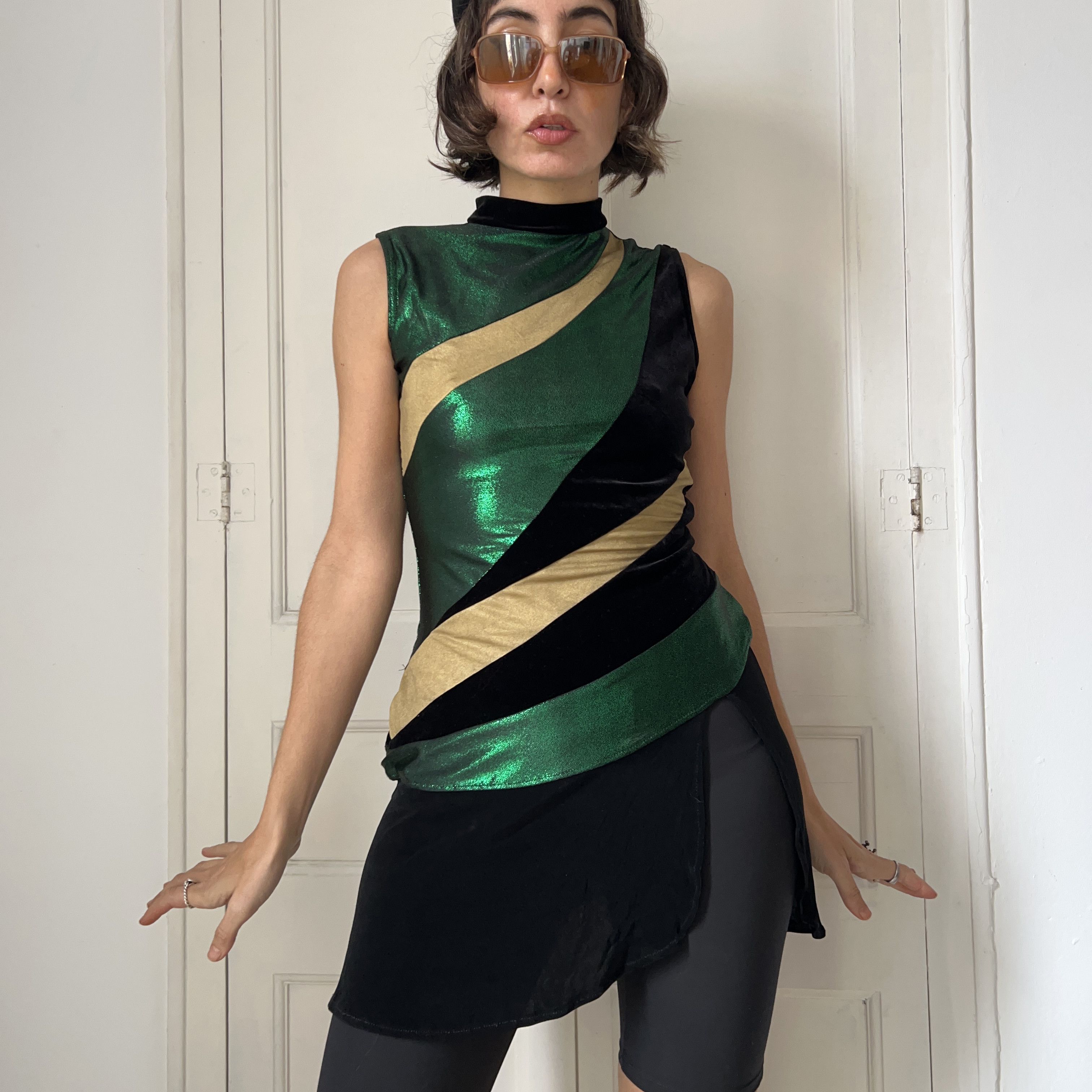 Vintage Vintage 70s Majorette Mini Dress Size M / US 6-8 / IT 42-44 - 5 Thumbnail
