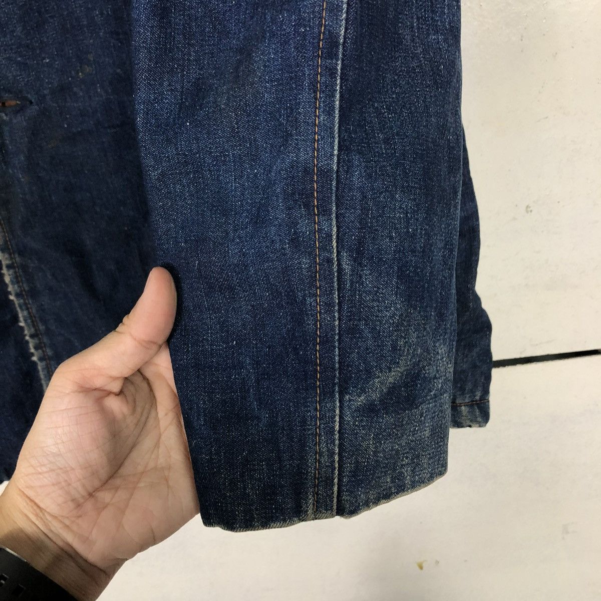 Japanese Brand 🔥VINTAGE CHORE DENIM JACKET BLANKET BIG X ANK ISSEY MIYAKE Size US L / EU 52-54 / 3 - 17 Thumbnail