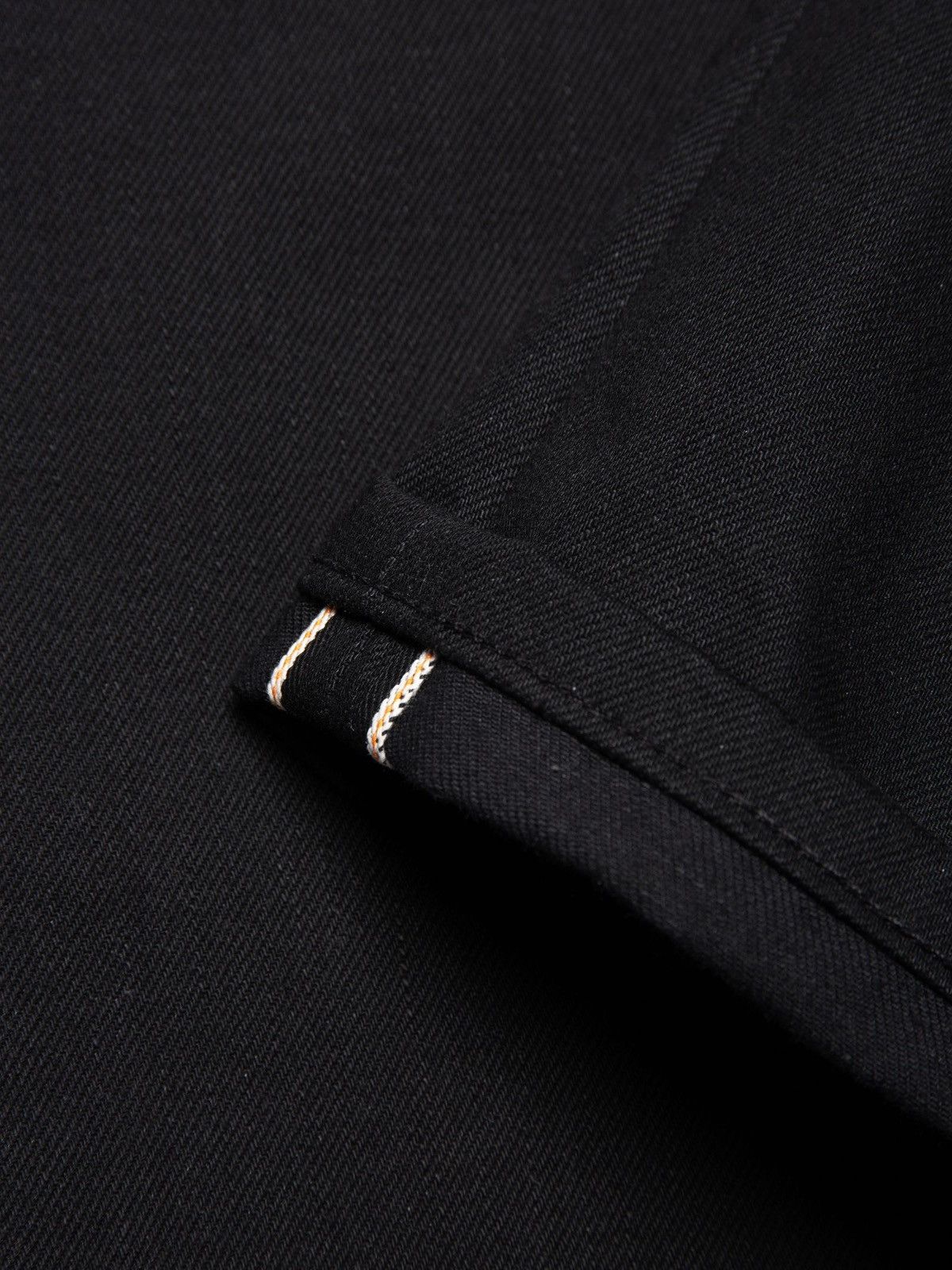 Nudie Jeans Steady Eddy II Dry Black Selvage Size US 32 / EU 48 - 6 Thumbnail