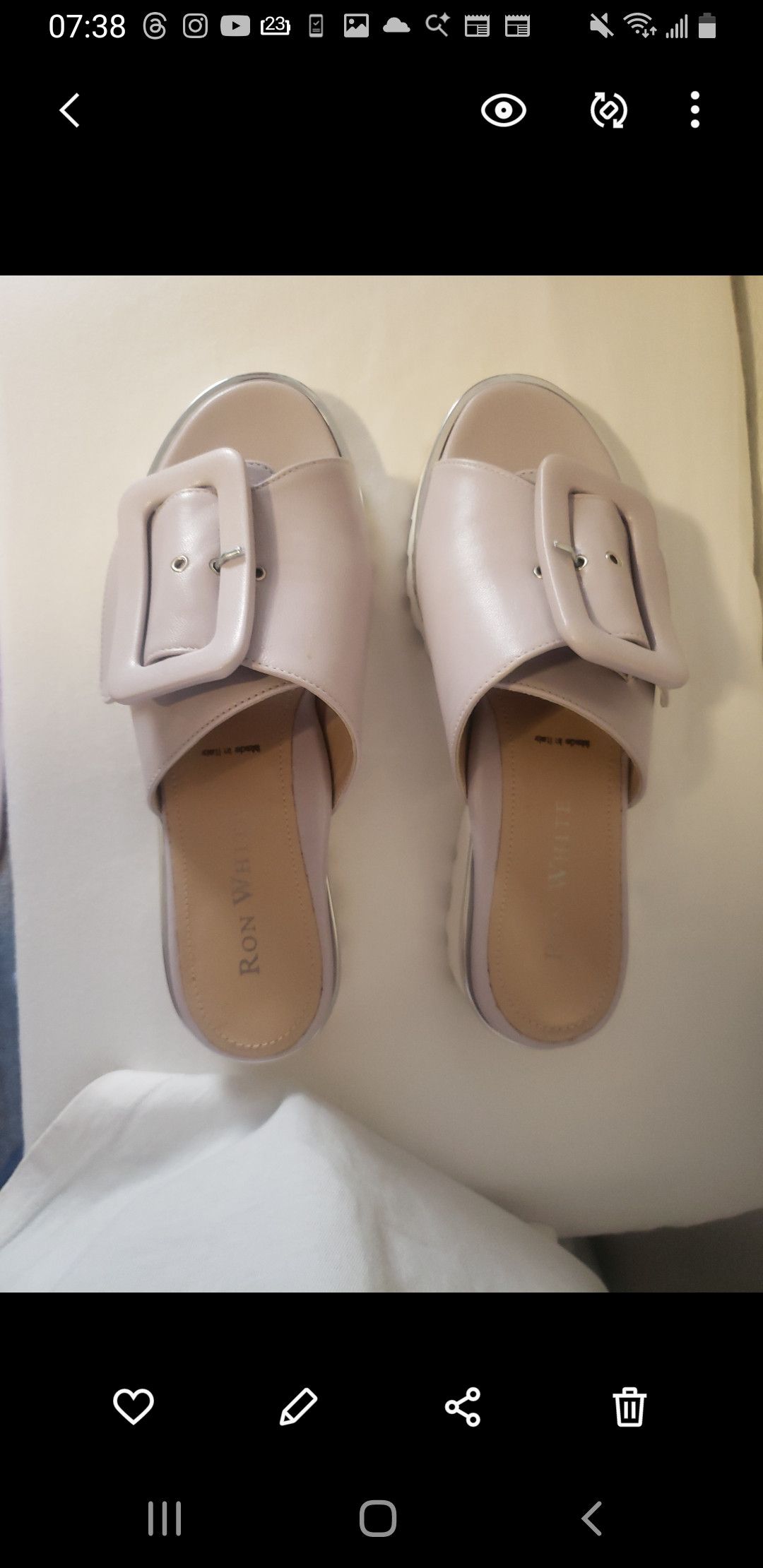Ron White Lilac mule Size US 6.5 / IT 36.5 - 3 Thumbnail