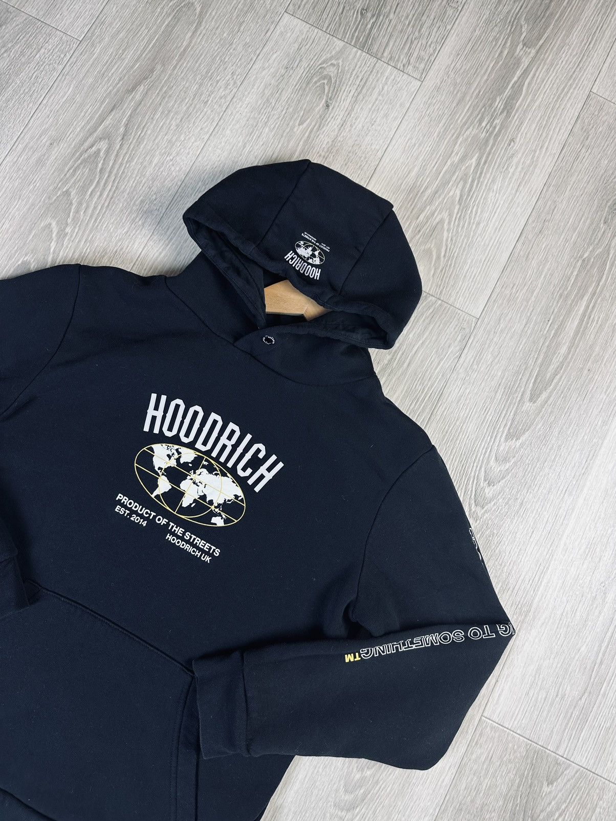 Hoodrich × Trapstar London Hoodrich Big Logo Black Hoodie Size US M / EU 48-50 / 2 - 3 Thumbnail