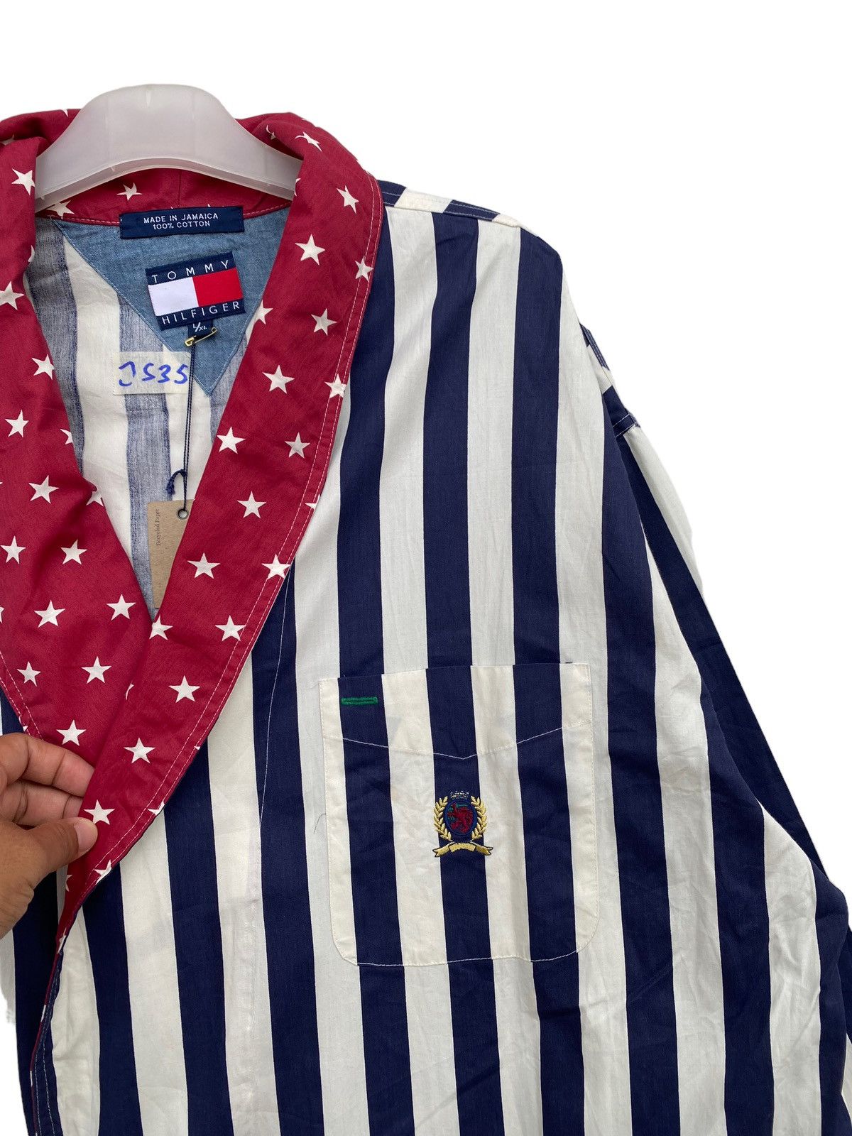 Tommy Hilfiger Tommy Hilfiger Stripe Robe Size US XL / EU 56 / 4 - 3 Thumbnail