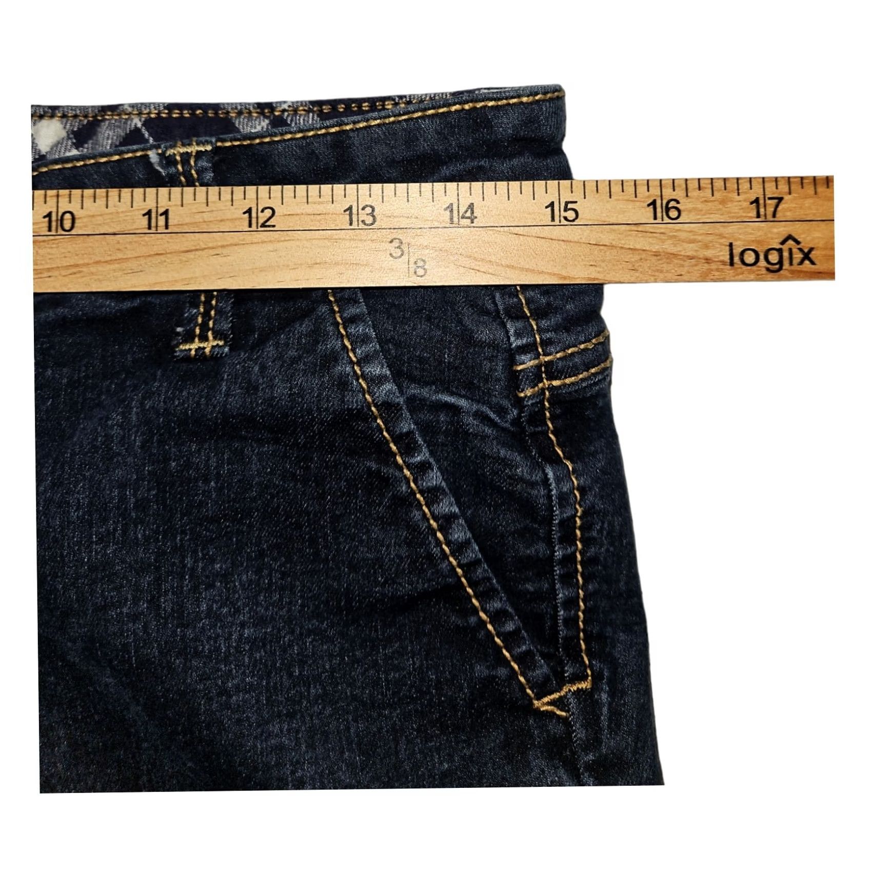 Vintage U.S. Polo Assn. Jeans Boot Cut Jeans 7/8 Juniors Blue Denim Stretch Casual Preppy Womens Size 28" / US 6 / IT 42 - 3 Thumbnail