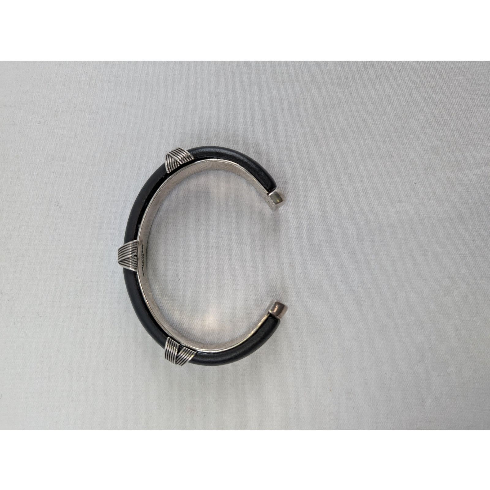 Saint Laurent Paris o1rshd1 Bracelet in Black/Silver Size ONE SIZE - 2 Thumbnail