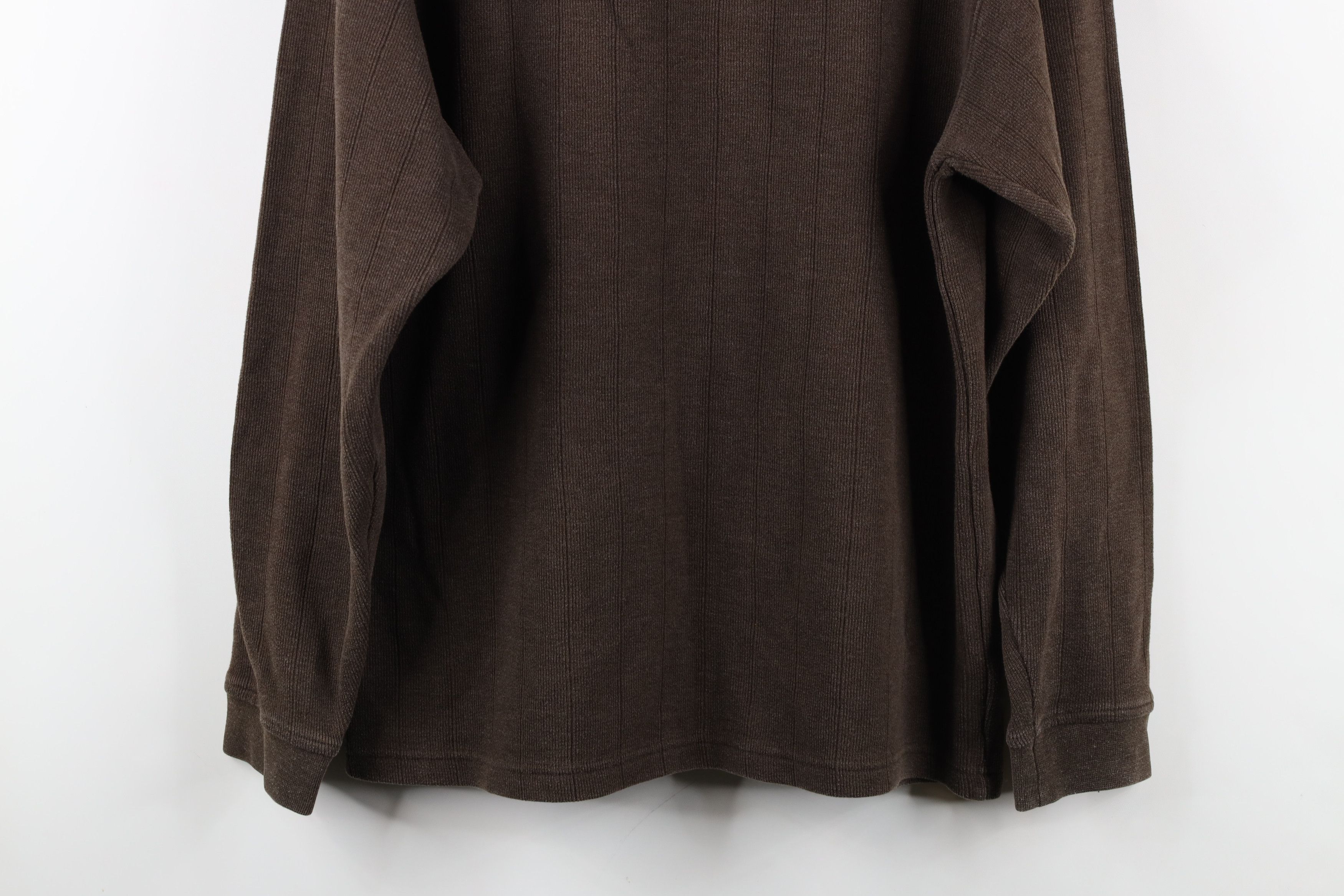 Columbia × Vintage Vintage 90s Y2K Columbia Ribbed Long Sleeve T-Shirt Brown Size US M / EU 48-50 / 2 - 13 Thumbnail