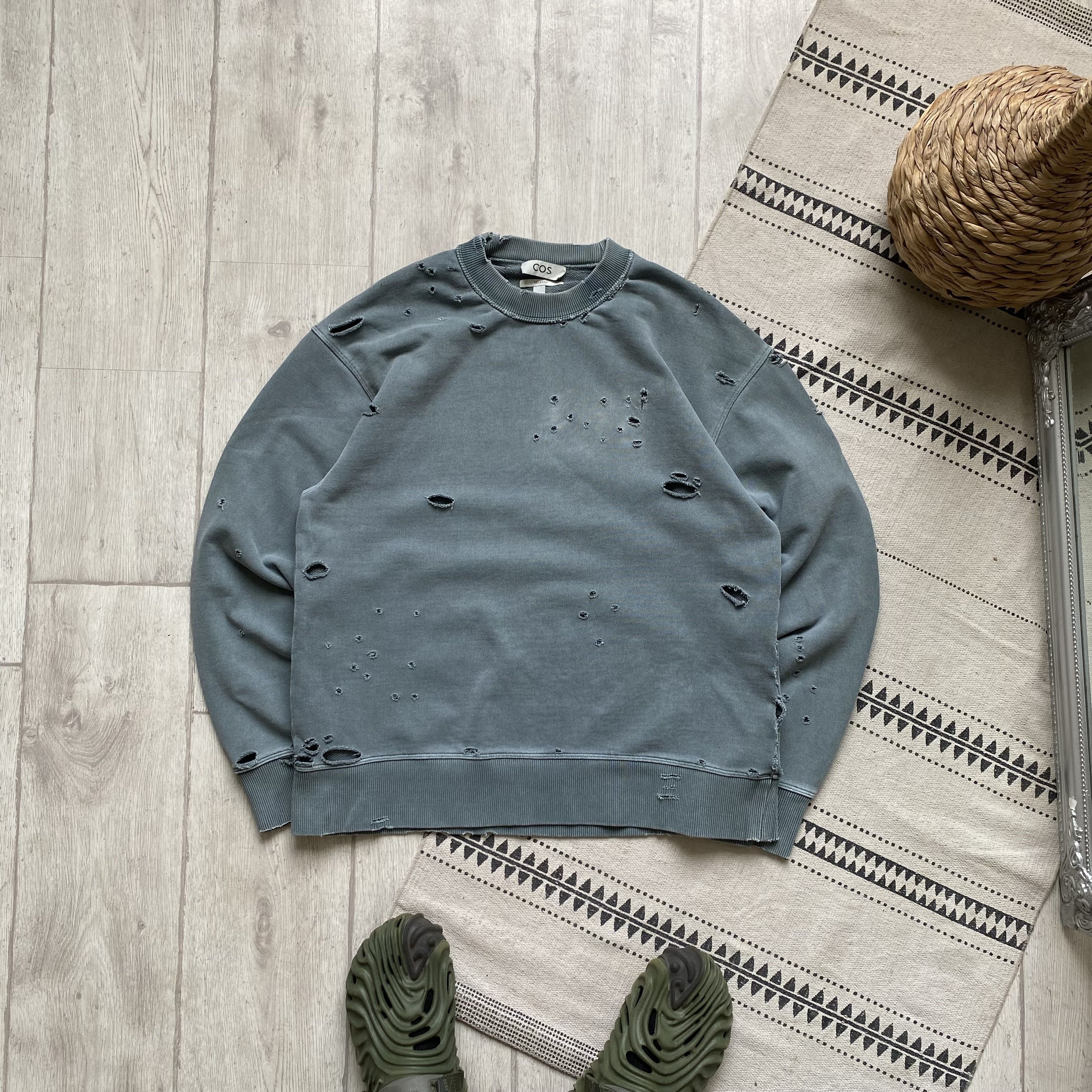 Cos Designer COS Heavy Boxy Sweatshirt Distressed Custom Size US M / EU 48-50 / 2 - 1 Thumbnail