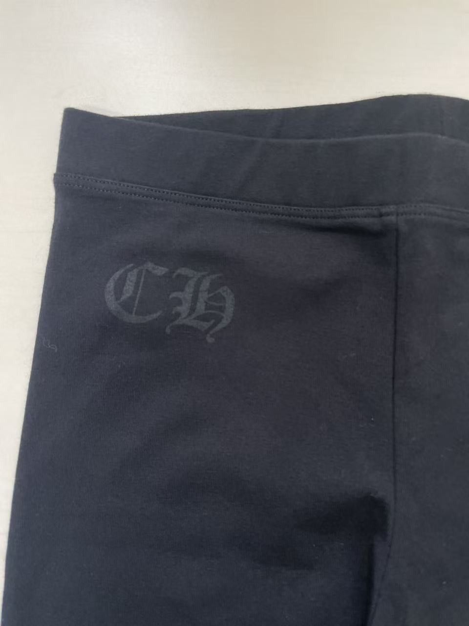 Chrome Hearts Chrome Hearts Horseshoe Logo Spellout Black Leggings Size 24" / US 00 / IT 34 - 3 Thumbnail