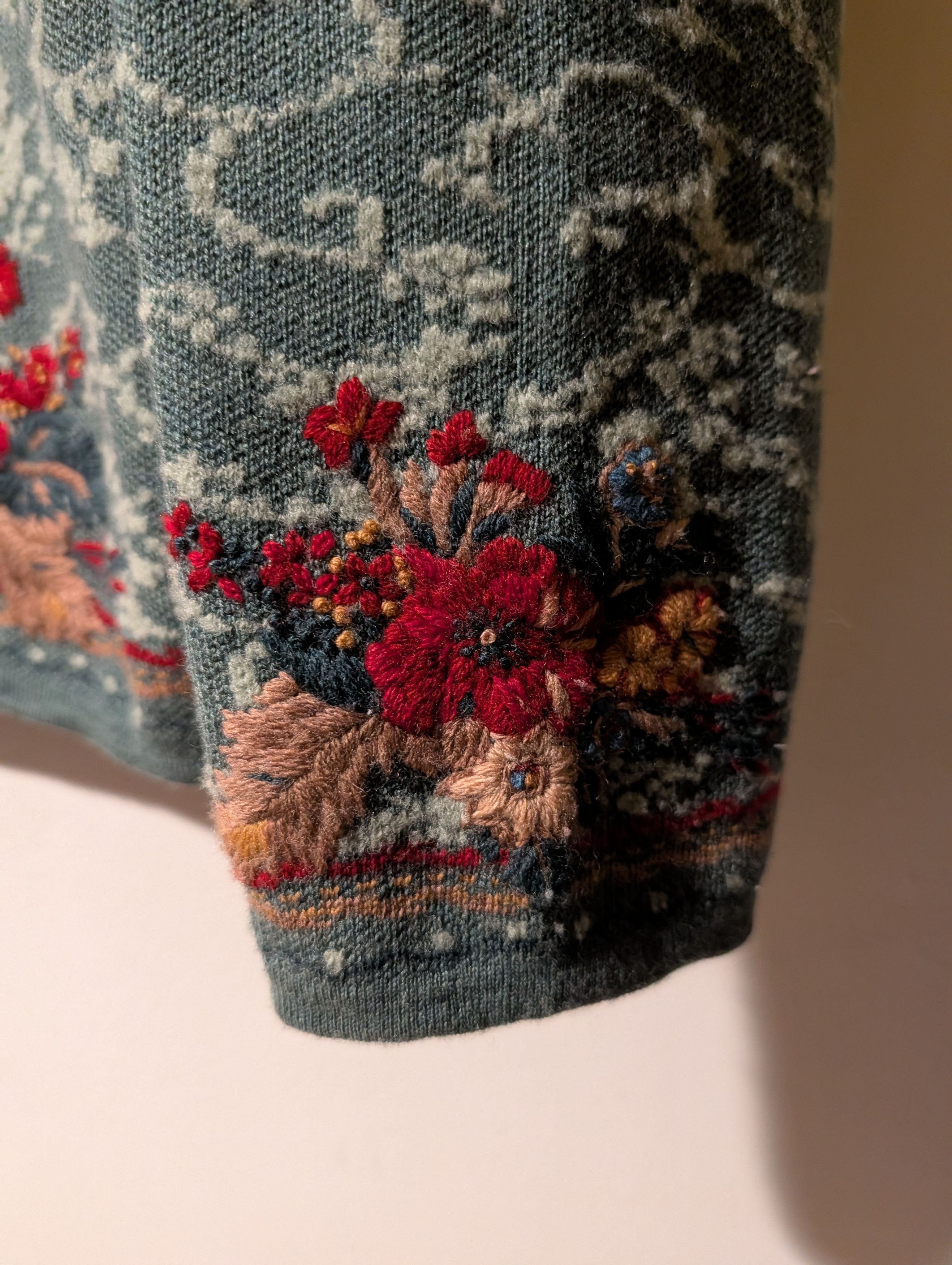 Pendleton Vintage Pendleton Wool Zip Up Cardigan Sweater Floral Size L / US 10 / IT 46 - 4 Thumbnail