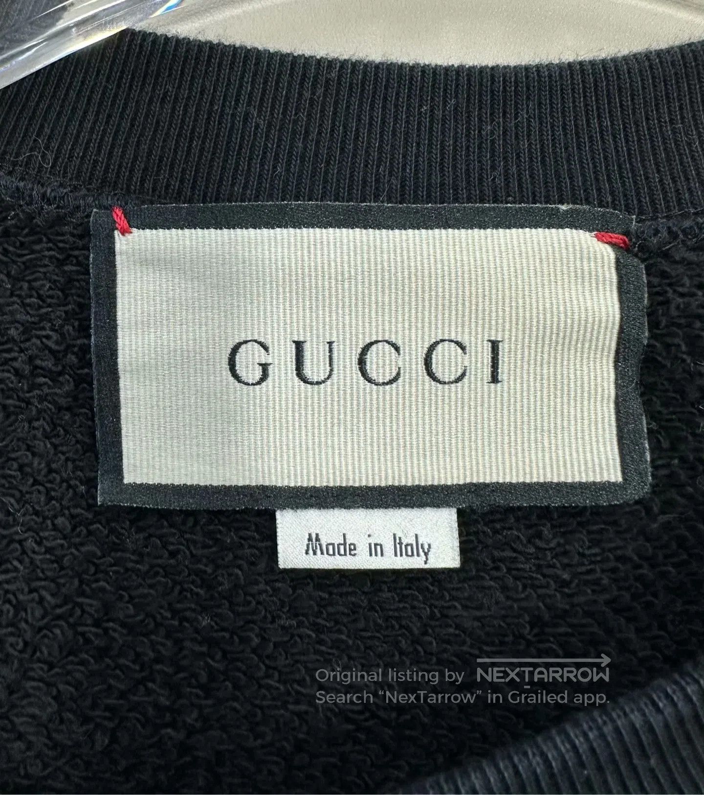 Gucci Guicci Black Embroidered Double G Belt Logo Long Sleeve Sw Size US M / EU 48-50 / 2 - 3 Thumbnail