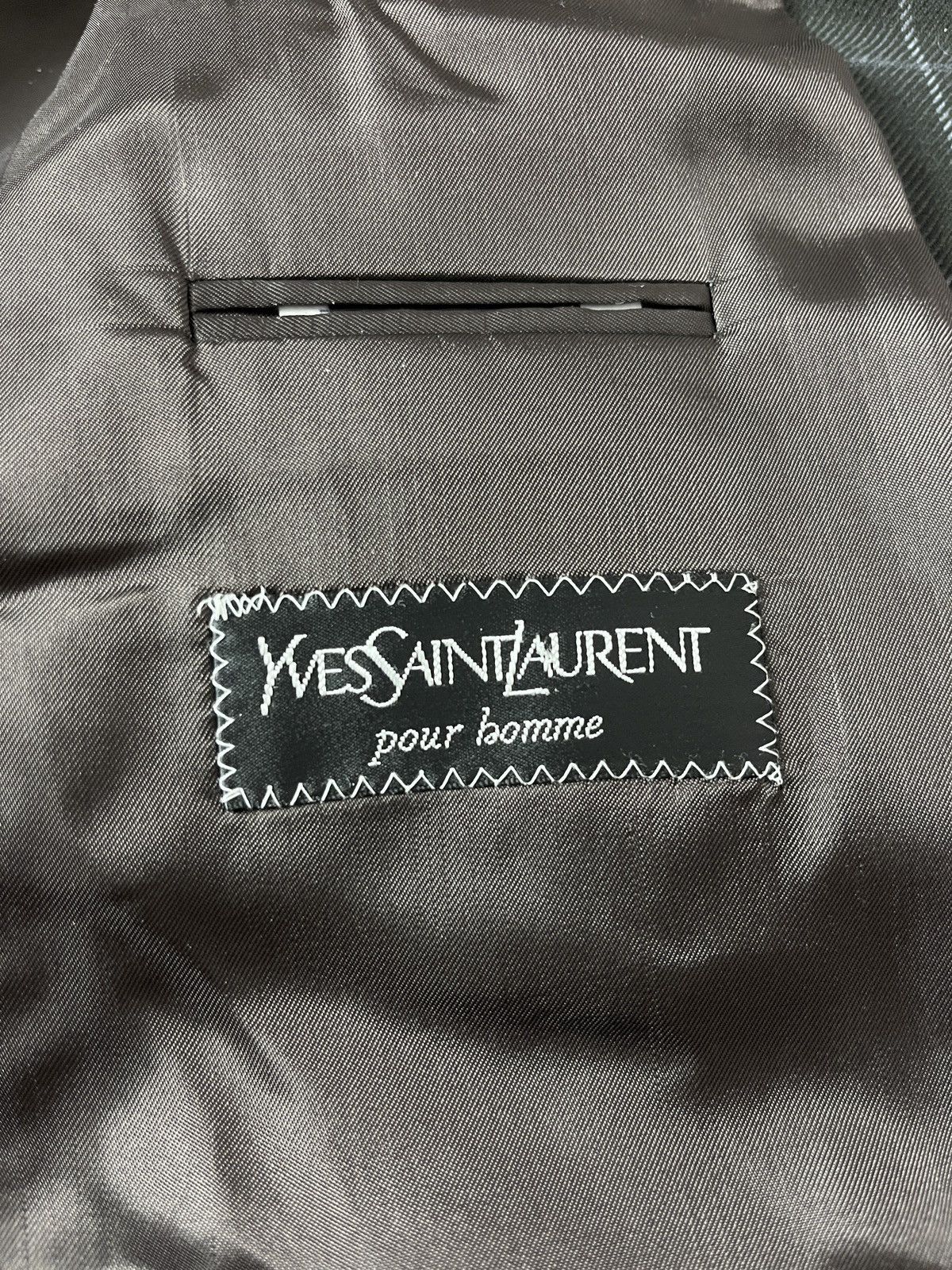 Yves Saint Laurent Vintage Yves Saint Laurent Blazer Checked Luxury YSL Size 52R - 7 Thumbnail