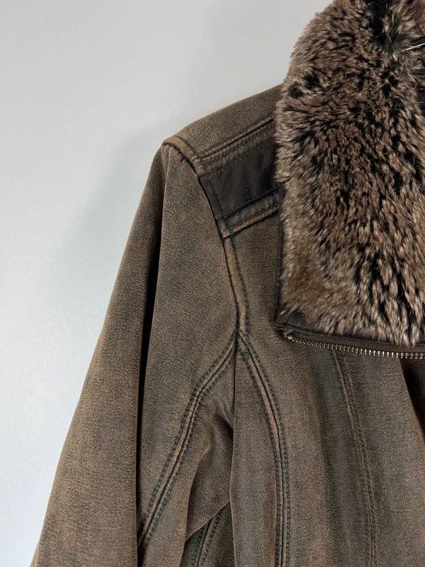 Emporio Armani Armani Jeans Womens Brown Faux Fur Lined Jacket Size M Size M / US 6-8 / IT 42-44 - 2 Thumbnail