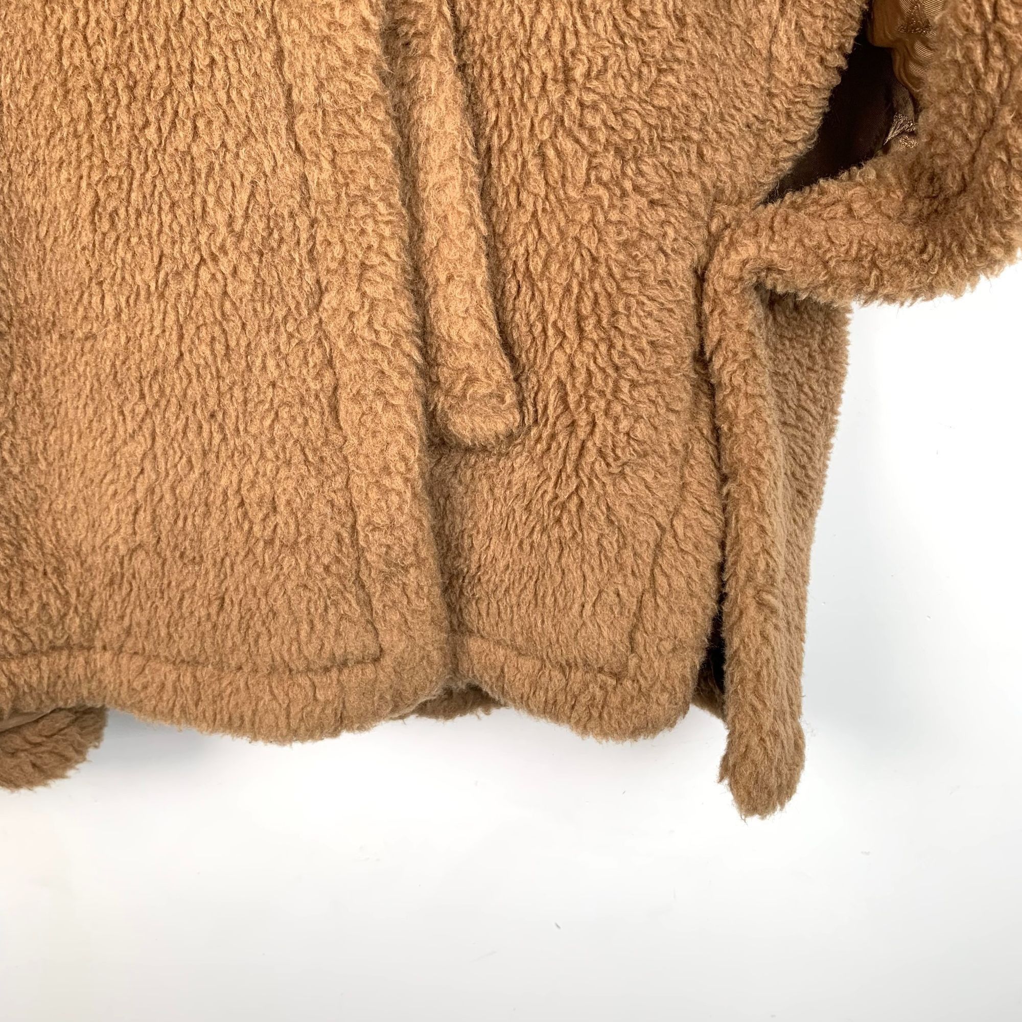 Max Mara Max Mara Teddy Wool-Blend Short Coat Size ONE SIZE - 4 Thumbnail