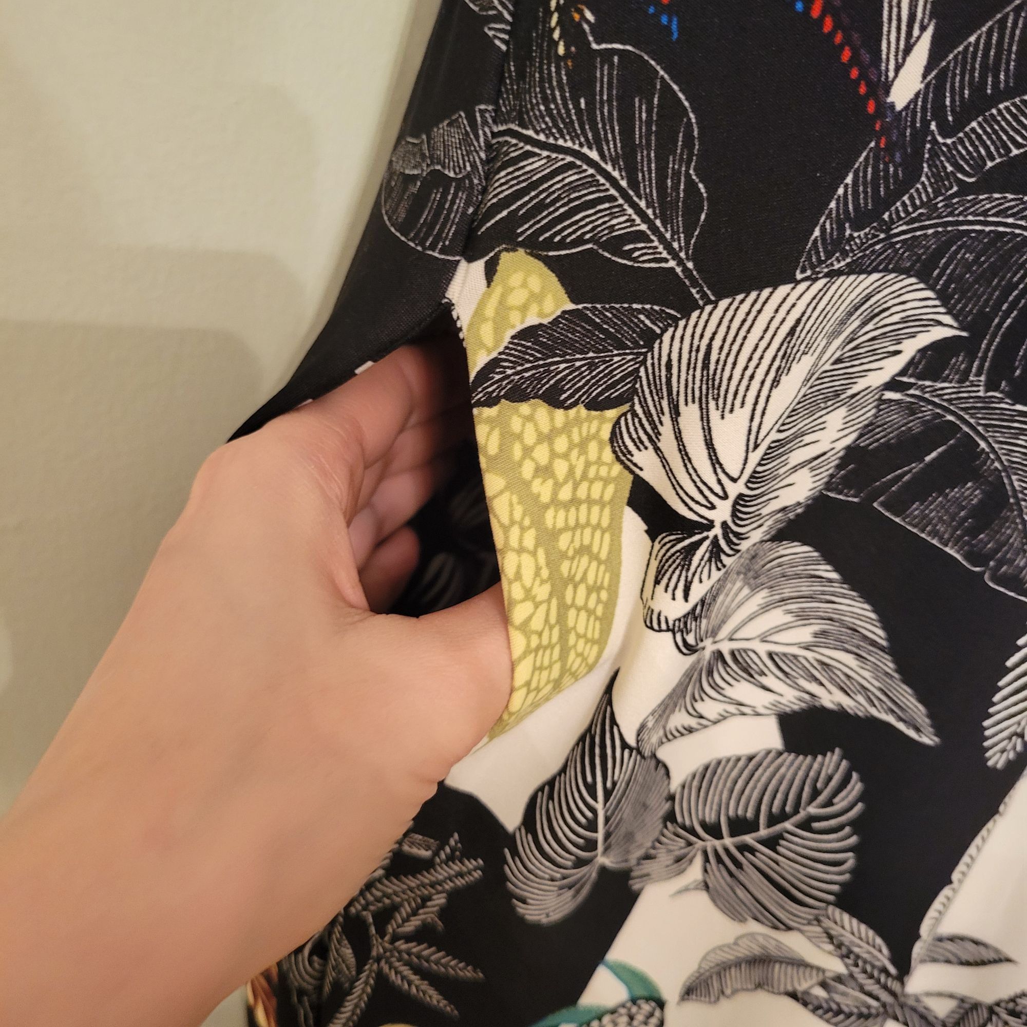 Vintage Attitudes by Renee XST Tropical Bird Leaf Print Maxi Dress P Size XS / US 0-2 / IT 36-38 - 3 Thumbnail
