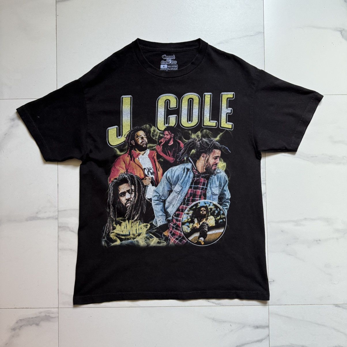 J. Cole J. Cole Big Print T-Shirt Size US L / EU 52-54 / 3 - 2 Thumbnail