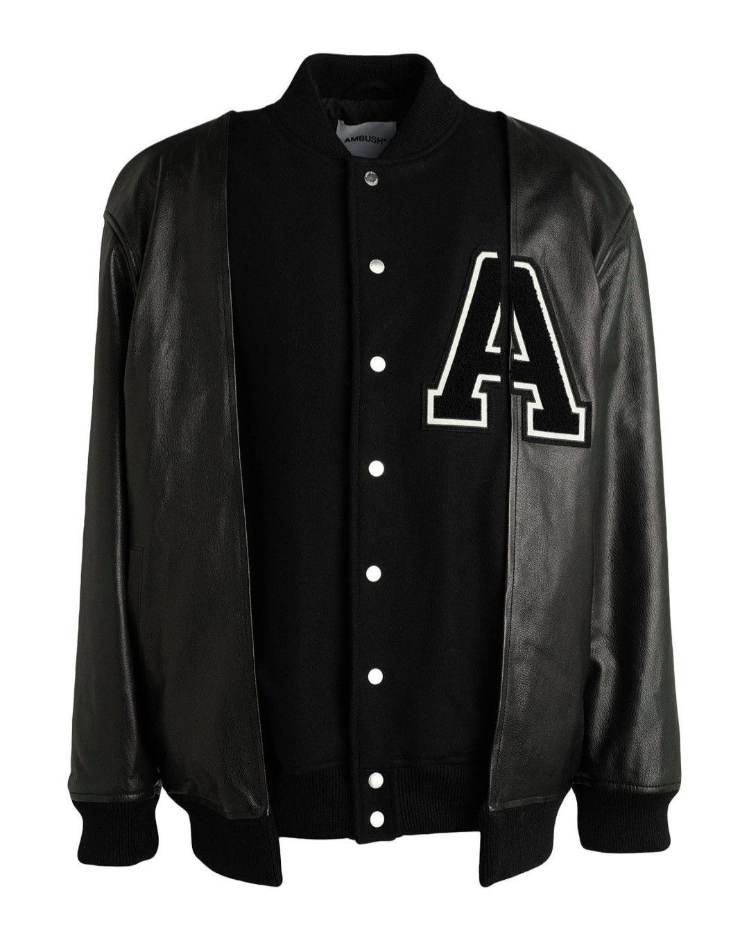 Ambush Design AMBUSH ss22 Crochet Collar Leather Jacket | Grailed