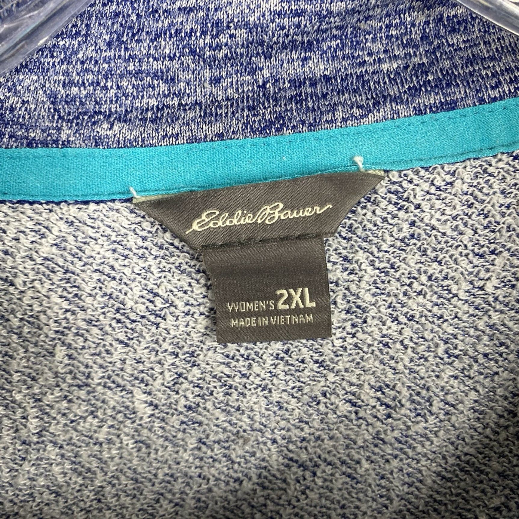 Eddie Bauer Eddie Bauer Womens Active Jacket 2XL Blue Full Zip Thumbholes Terry Pockets Jacket Women 2XL Blue Activewear Outdoor Athleisure 90s? Size XXL / US 16-18 / IT 52-54 - 3 Thumbnail