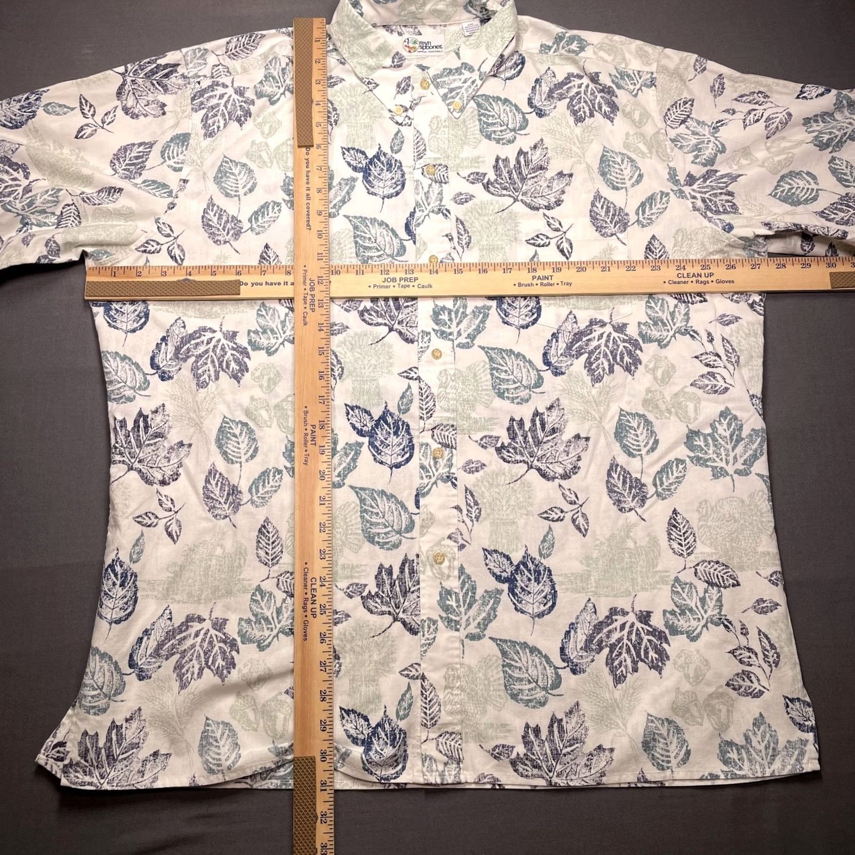 Reyn Spooner Reyn Spooner Shirt Mens 2XL White Leaf Hawaiian Aloha Short Sleeve Button Up Size US XXL / EU 58 / 5 - 4 Thumbnail