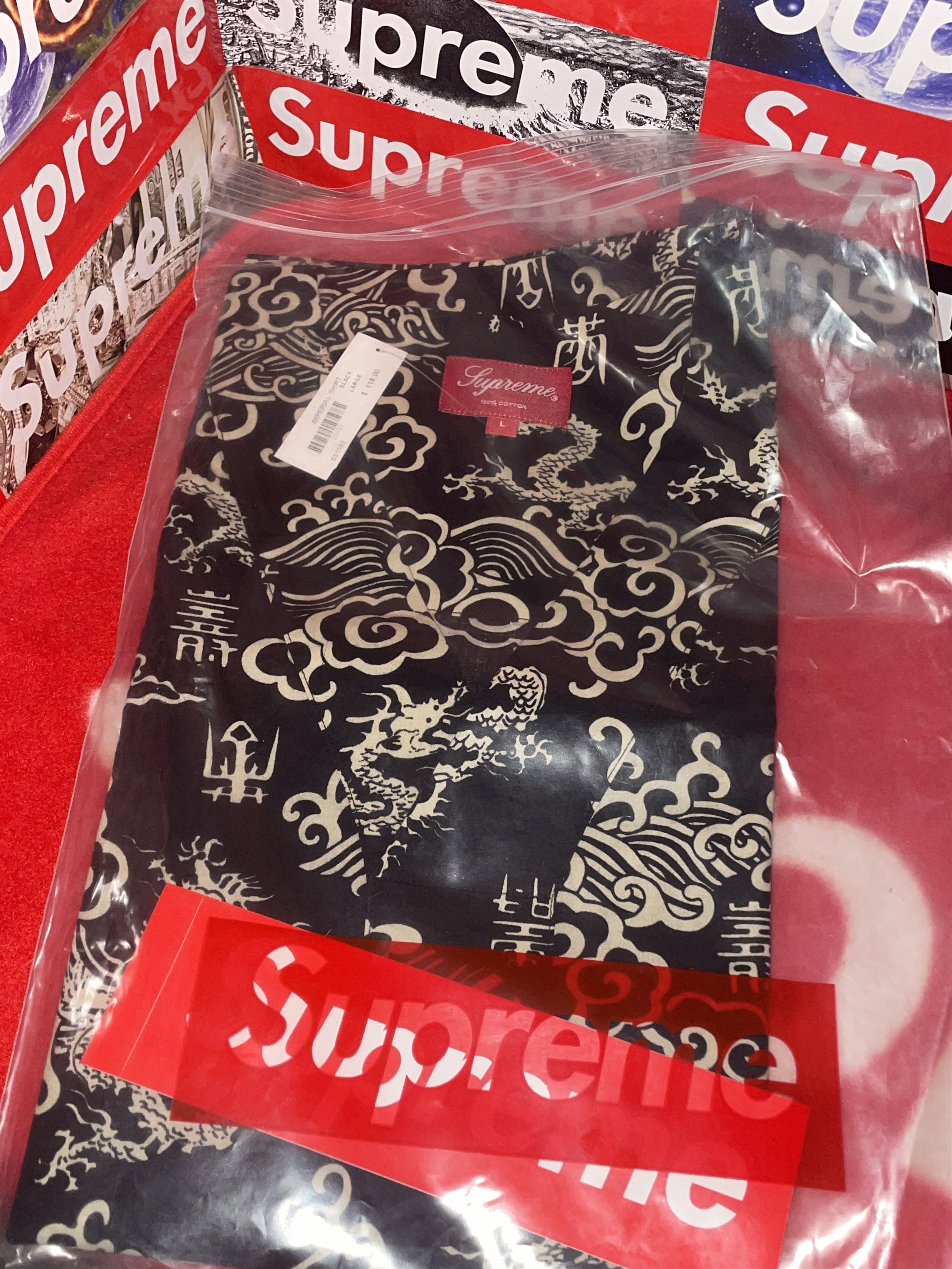 Supreme Supreme Imperial Shirt Dragon L/S Black Large SS15 NEW Size US L / EU 52-54 / 3 - 2 Thumbnail