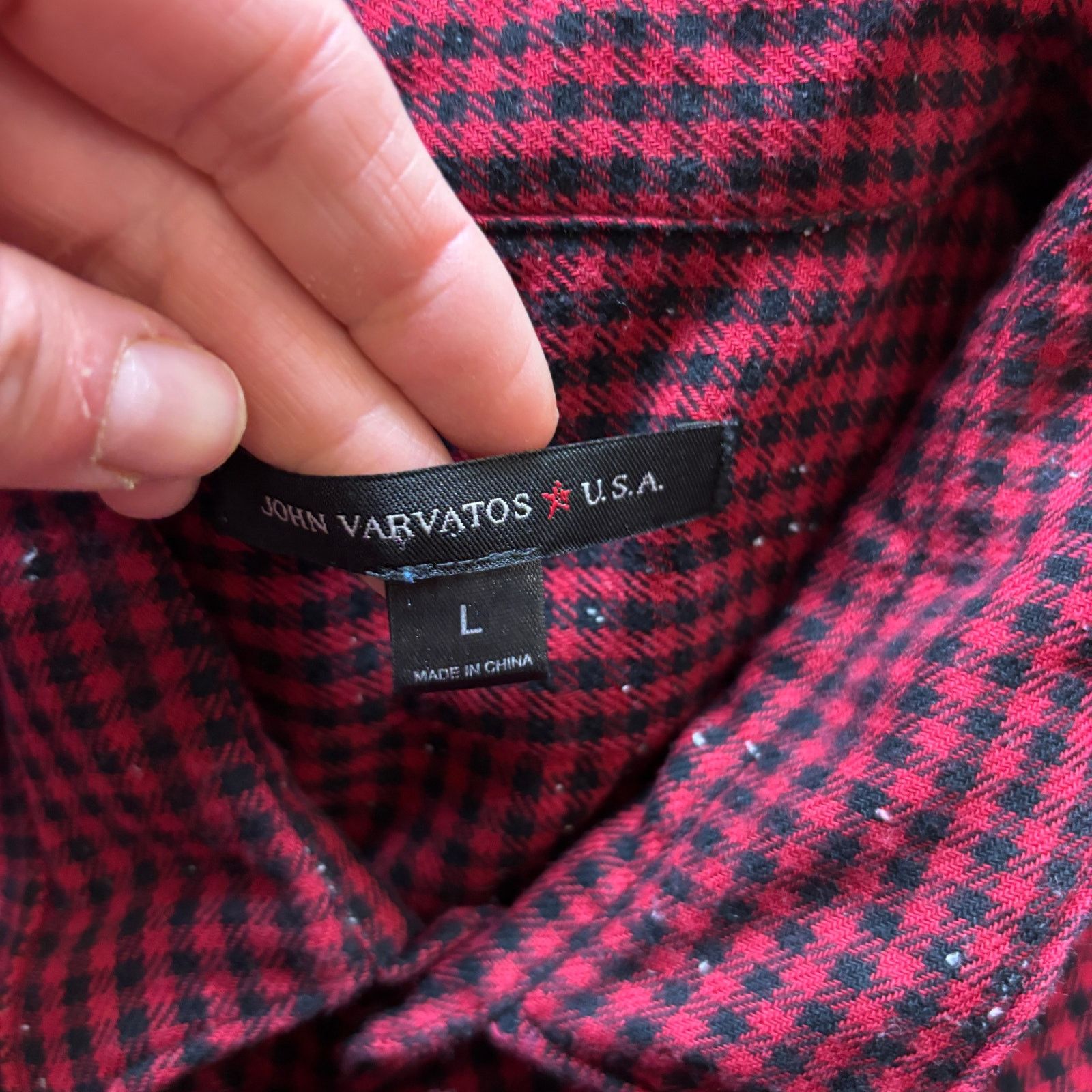 John Varvatos John Varvatos Star USA Plaid Regular Fit Button Shirt Mens L Size US L / EU 52-54 / 3 - 5 Thumbnail