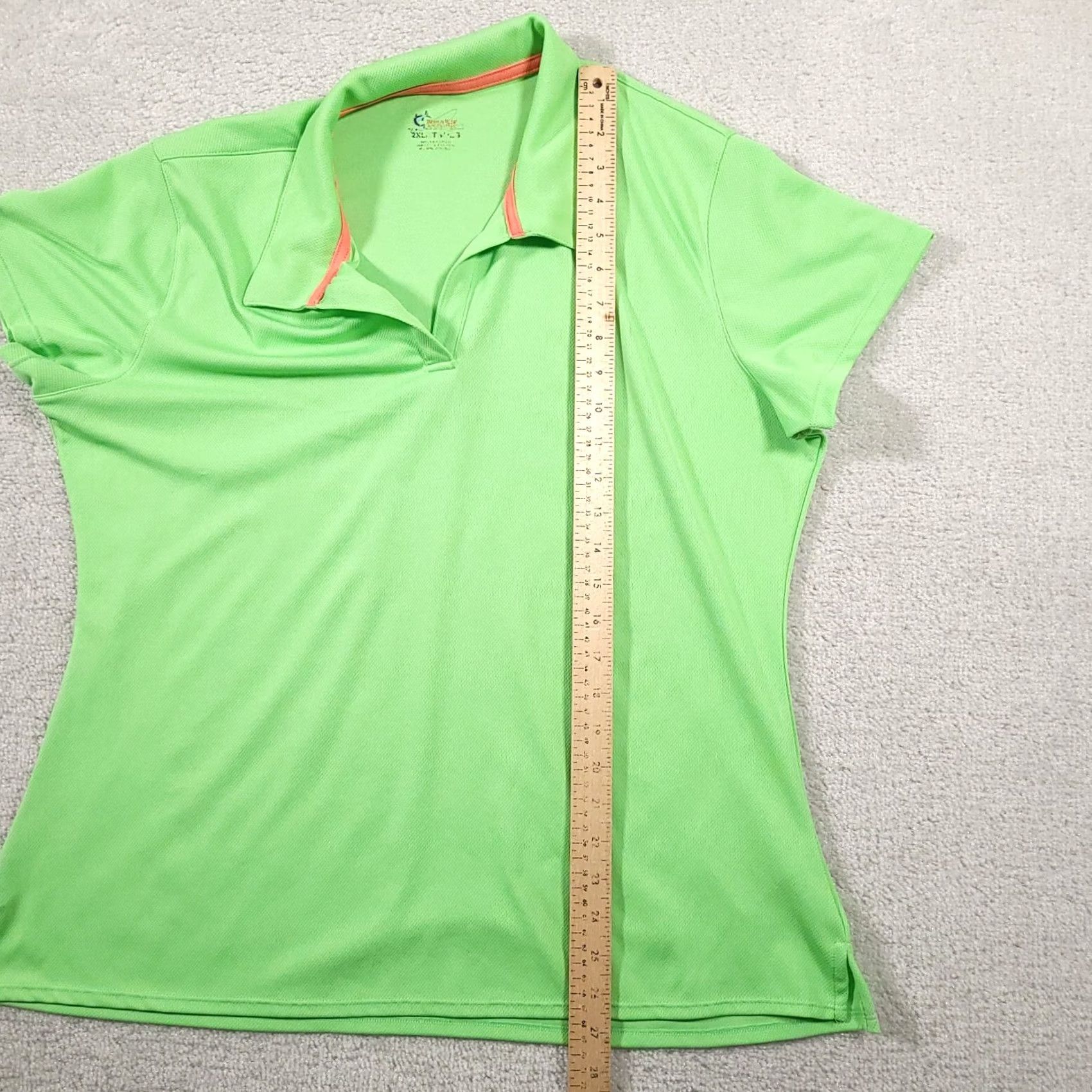 Vintage VINTAGE World Wide Sportsman Polo Shirt Womens 2XL Green V Neck Short Sleeve Fishing Shirt Mens? Size XXL / US 16-18 / IT 52-54 - 7 Thumbnail