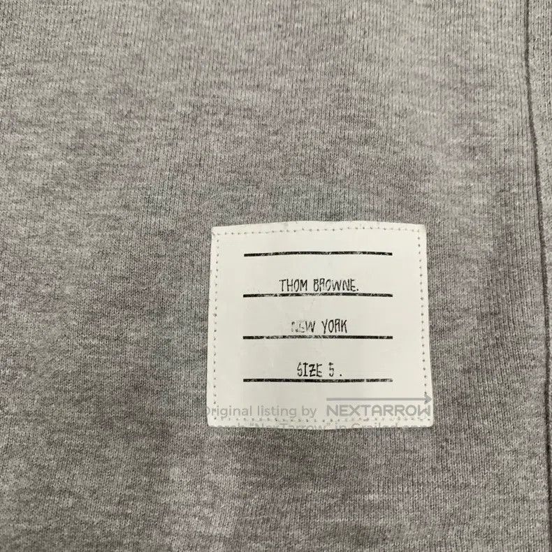 Thom Browne Thom Browne Gray four stripe hoodie Size US XXL / EU 58 / 5 - 8 Thumbnail