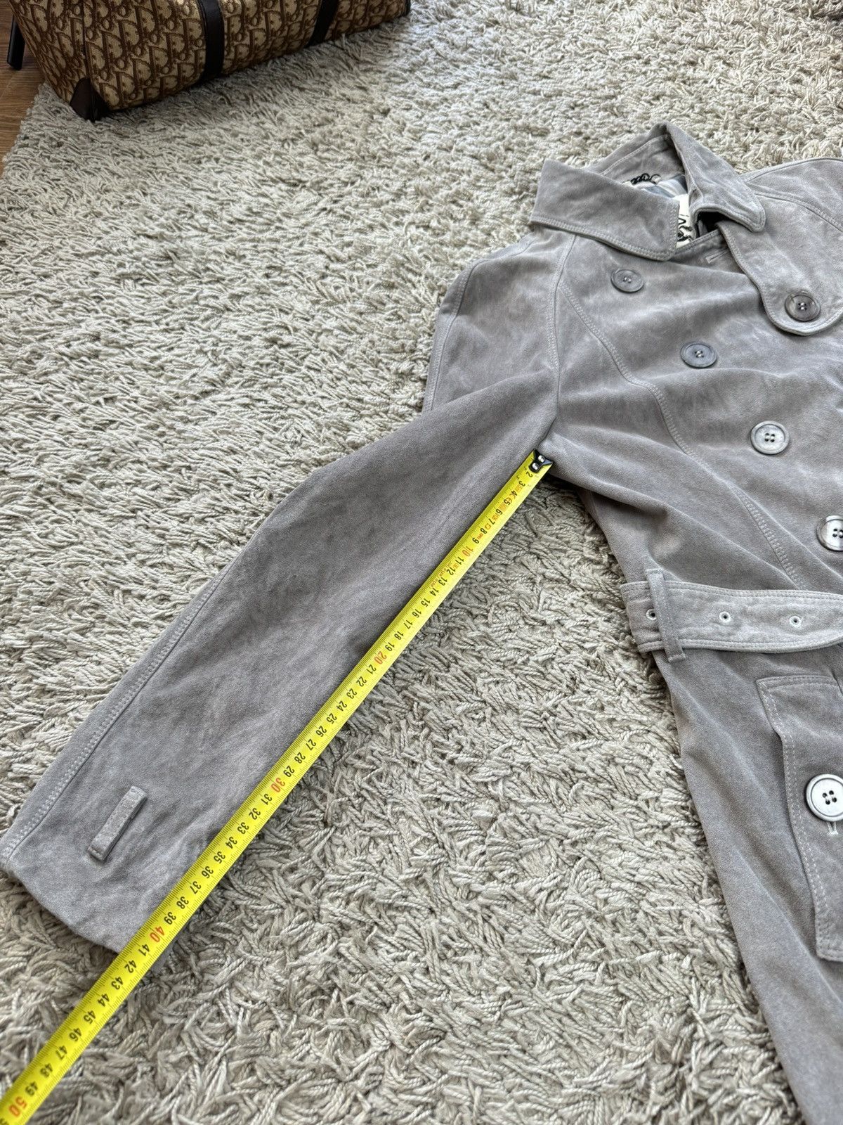 Burberry Leather trench coat Burberry original luxury streetwear item Size S / US 4 / IT 40 - 8 Thumbnail