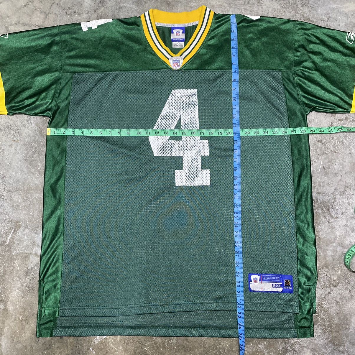NFL × Vintage VINTAGE BRETT FAVRE GREEN BAY PACKERS REEBOK NFL JERSEY #4 Size US XXL / EU 58 / 5 - 11 Thumbnail