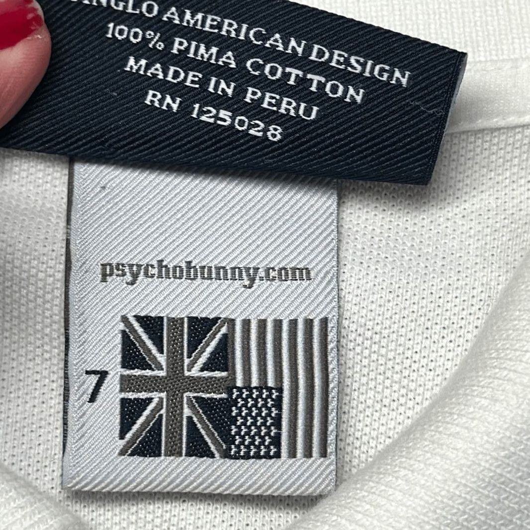Psycho Bunny Psycho Bunny Polo Shirt Mens XL White Pima Cotton Preppy Style Shirt Mens XL White Pima Cotton Polo Size US XL / EU 56 / 4 - 6 Thumbnail