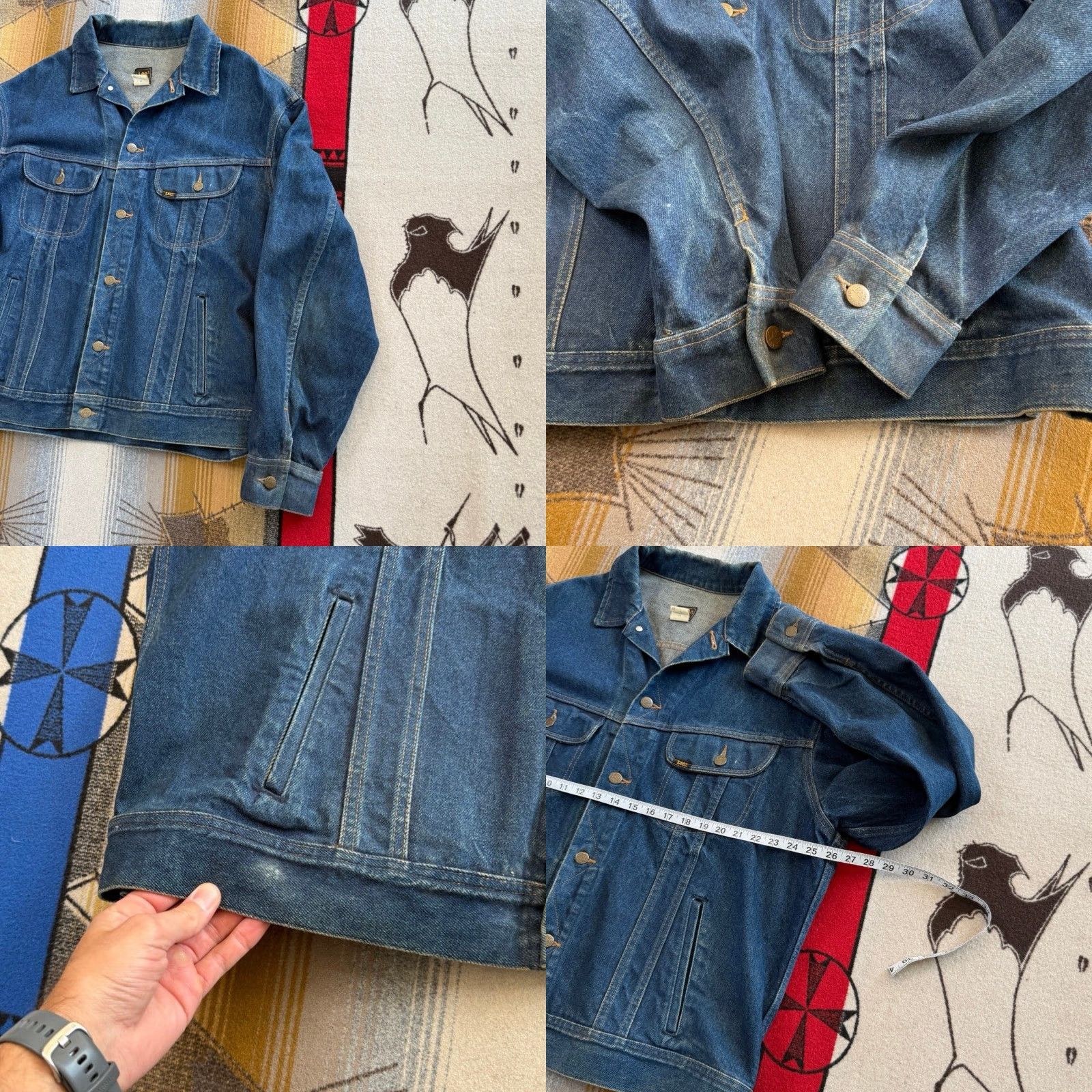Lee **VINTAGE 80’s LEE DENIM JEAN JACKET MEN’S SIZE 48 BLUE WOLF GRAPHIC** User: Vintage 80’s Lee Denim Jean Jacket Men’s Size 48 Blue Wolf Graphic Size US 32 / EU 48 - 8 Thumbnail