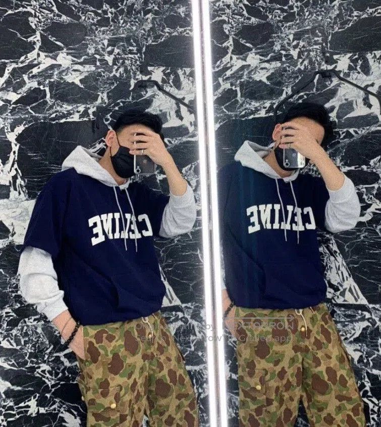 Celine celine hooded sweatshirt with layered design. Size XS / US 0-2 / IT 36-38 - 4 Thumbnail
