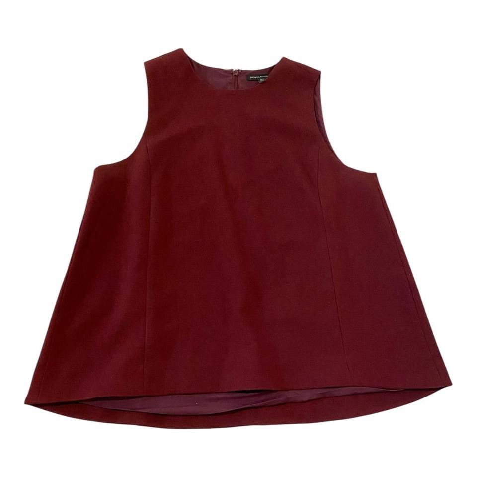 Banana Republic Banana Republic Seamed Blouse Black Rose (Burgundy) XL Size XL / US 12-14 / IT 48-50 - 4 Thumbnail