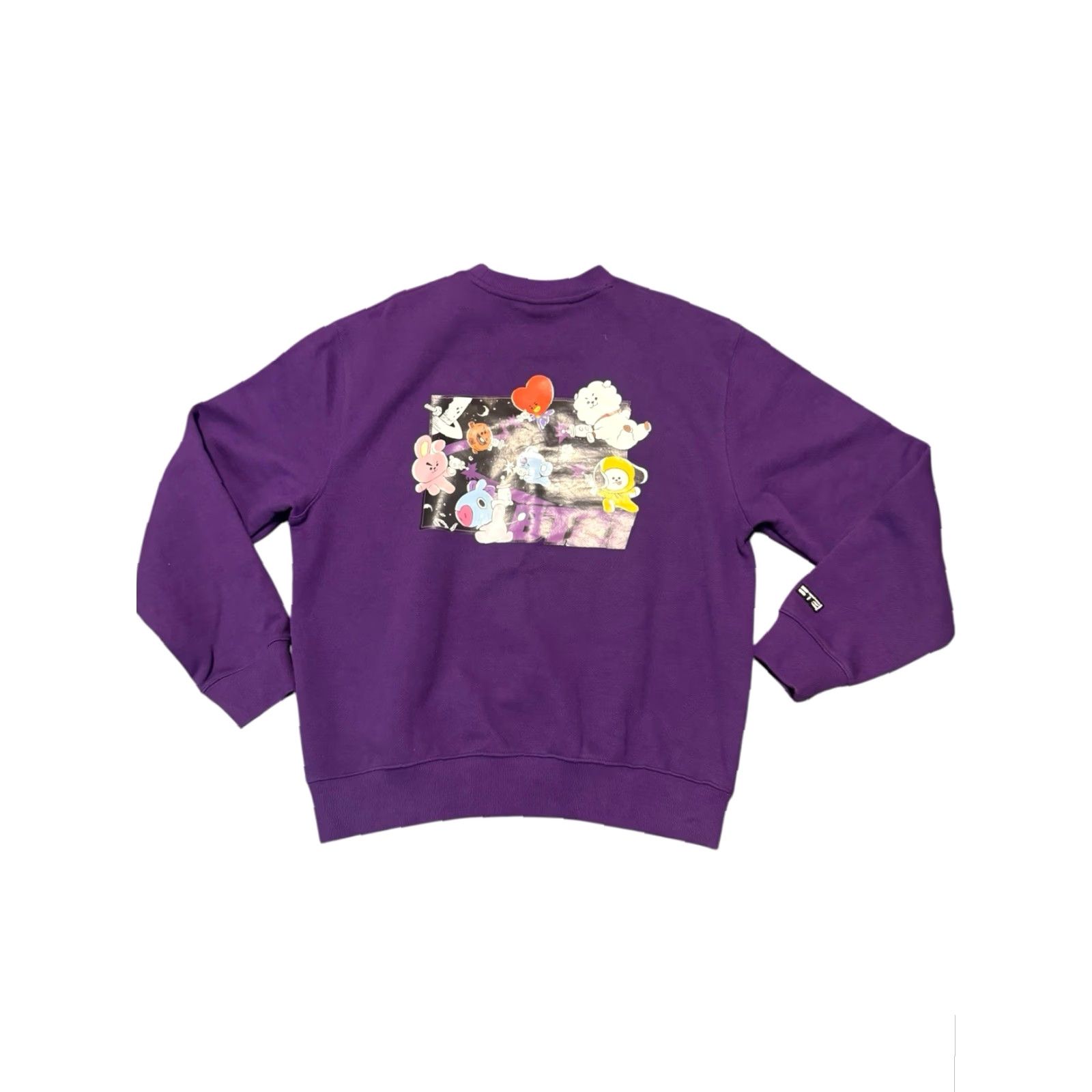 Vintage STKR BT21 Space Squad Sweatshirt MTM Japan Crewneck Purple Cartoon Size Medium Mens Size US M / EU 48-50 / 2 - 5 Thumbnail