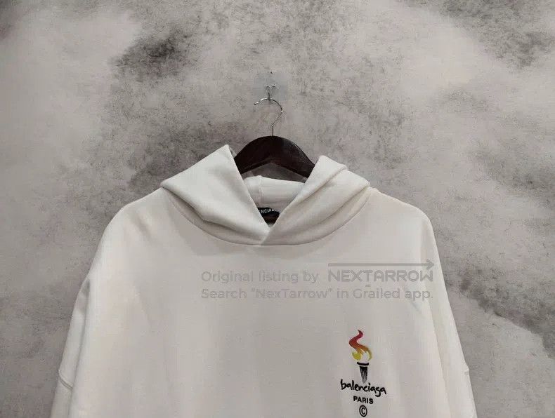 Balenciaga Balenciaga White Sweatshirt Size US M / EU 48-50 / 2 - 5 Thumbnail
