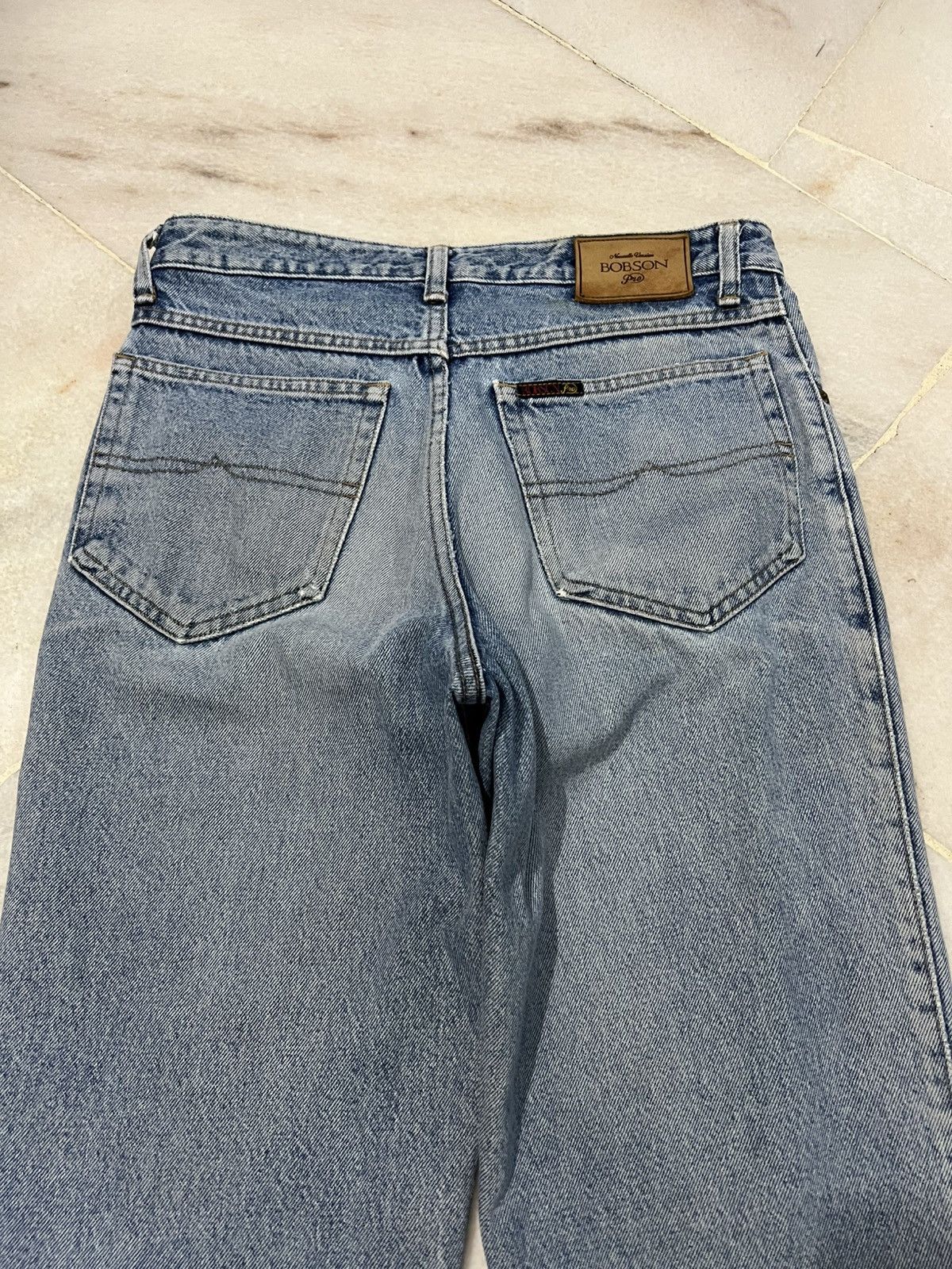 If Six Was Nine 💥90s Bobson Light Wash Distressed Jean Size US 30 / EU 46 - 14 Thumbnail
