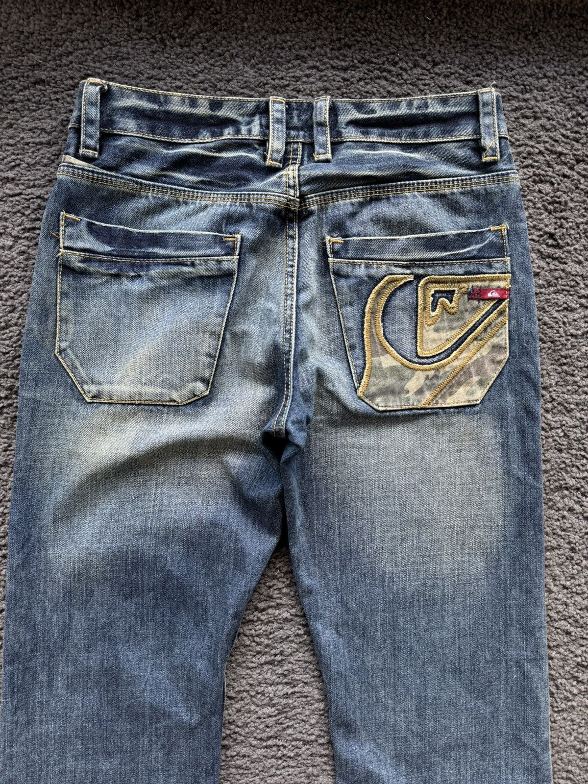 Quiksilver × Vintage Vintage Quiksilver usa Faded Denim Jeans Y2K Style Size US 30 / EU 46 - 2 Thumbnail