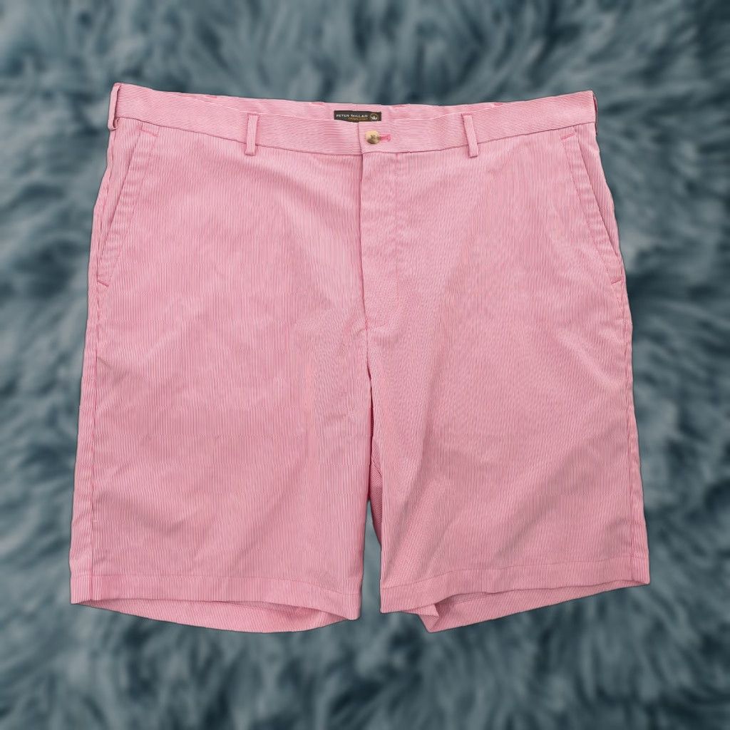 Peter Millar Peter Millar Crown Chino Golf Adult Shorts Mens 40 Pink Striped Pockets Sport Size US 40 / EU 56 - 1 Thumbnail