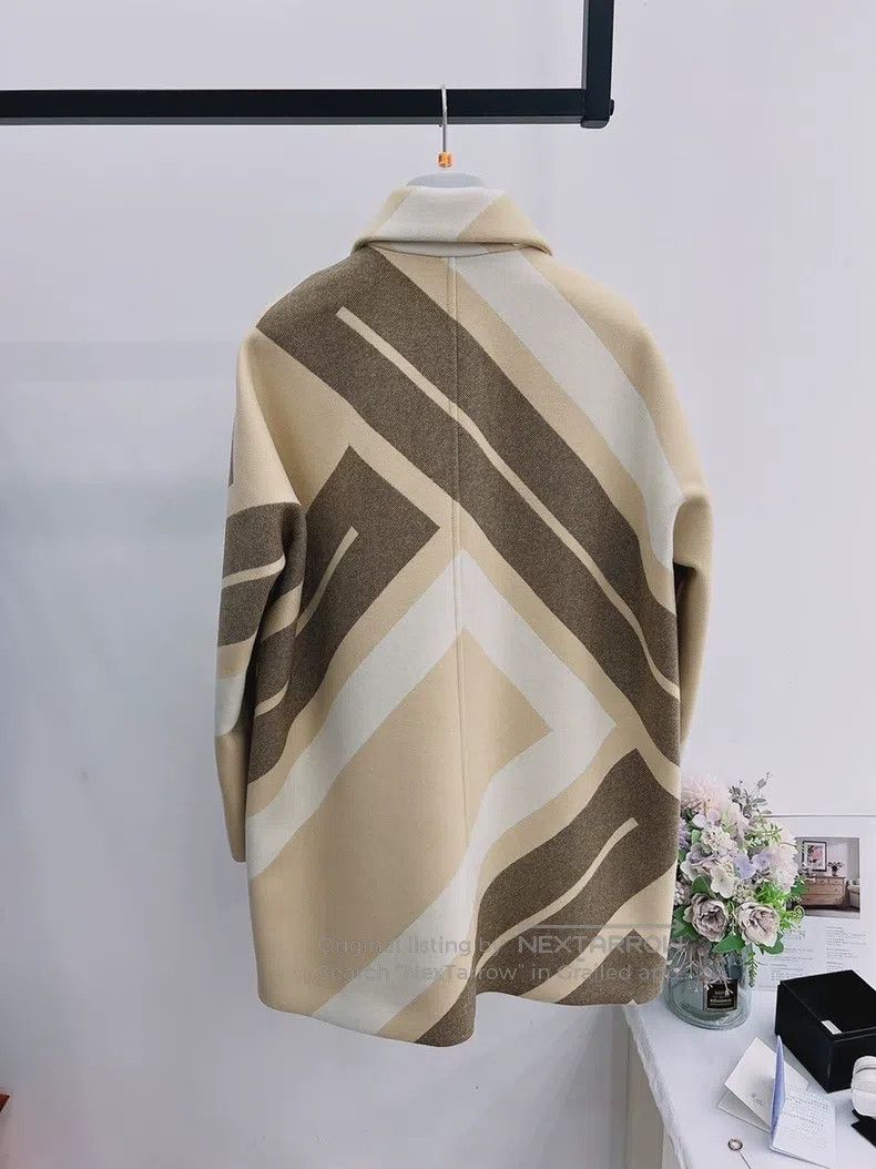 Hermes Hermes 2022 autumn-winter new warm-toned wool coat Size XS / US 0-2 / IT 36-38 - 2 Thumbnail