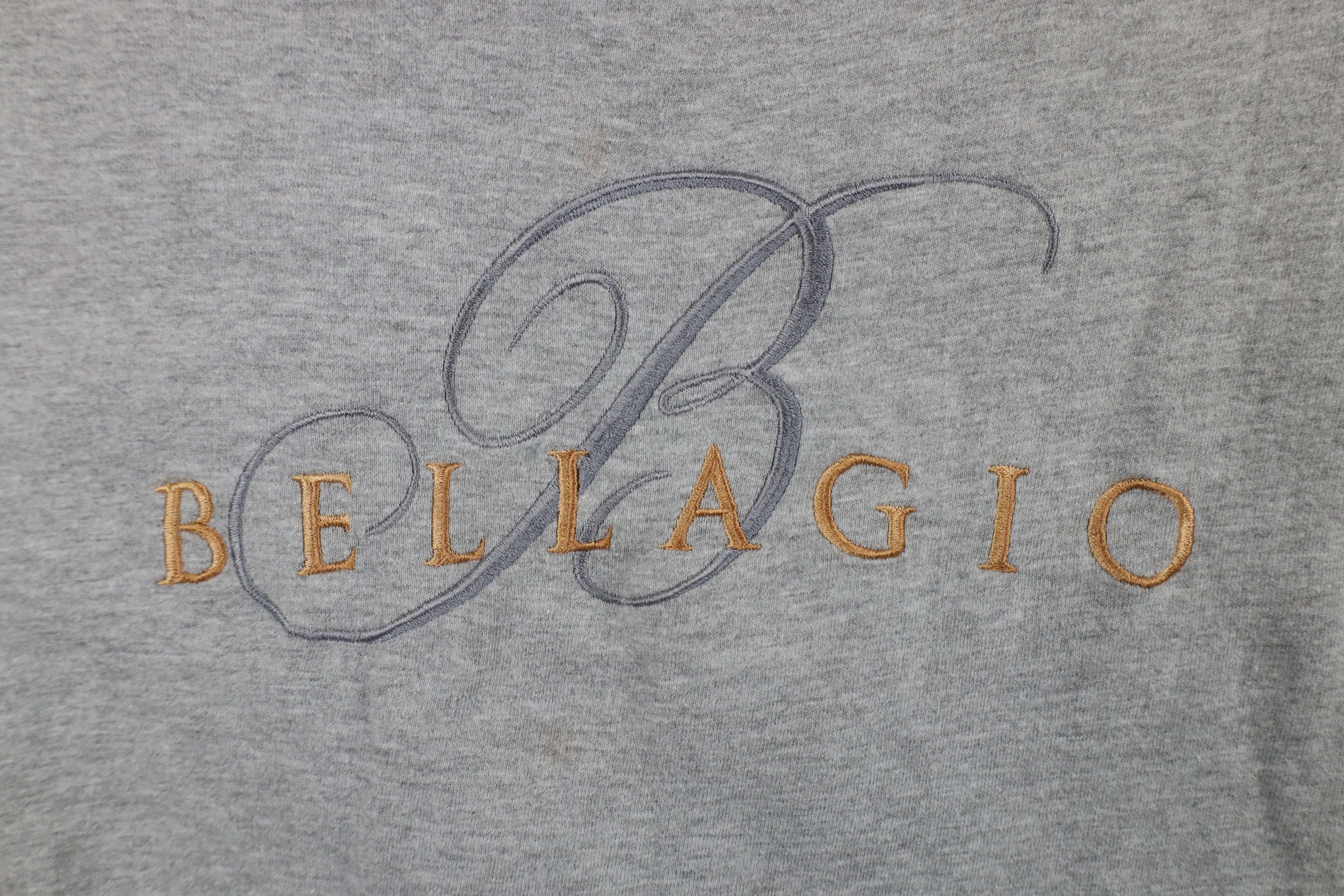 Vintage Vintage 90s Streetwear Bellagio Casino T-Shirt Gray USA Size M / US 6-8 / IT 42-44 - 4 Thumbnail