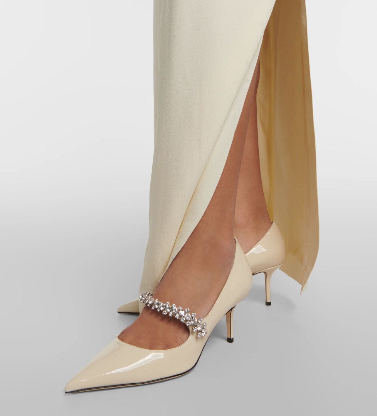 Jimmy Choo Jimmy Choo Bing Patent Crystal-Strap Pumps size 38 Size US 8 / IT 38 - 2 Thumbnail