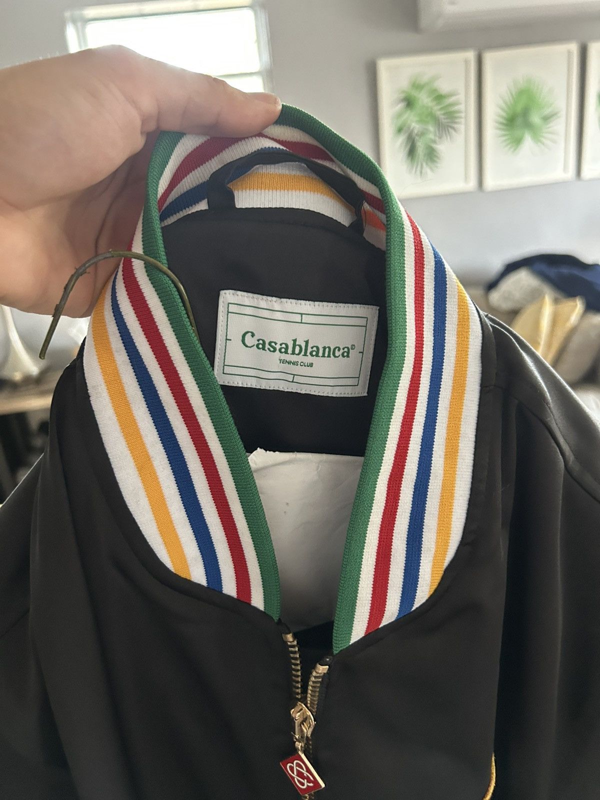 Casablanca Casablanca Logo Bomber Jacket BlackMulticolor Size US L / EU 52-54 / 3 - 3 Thumbnail