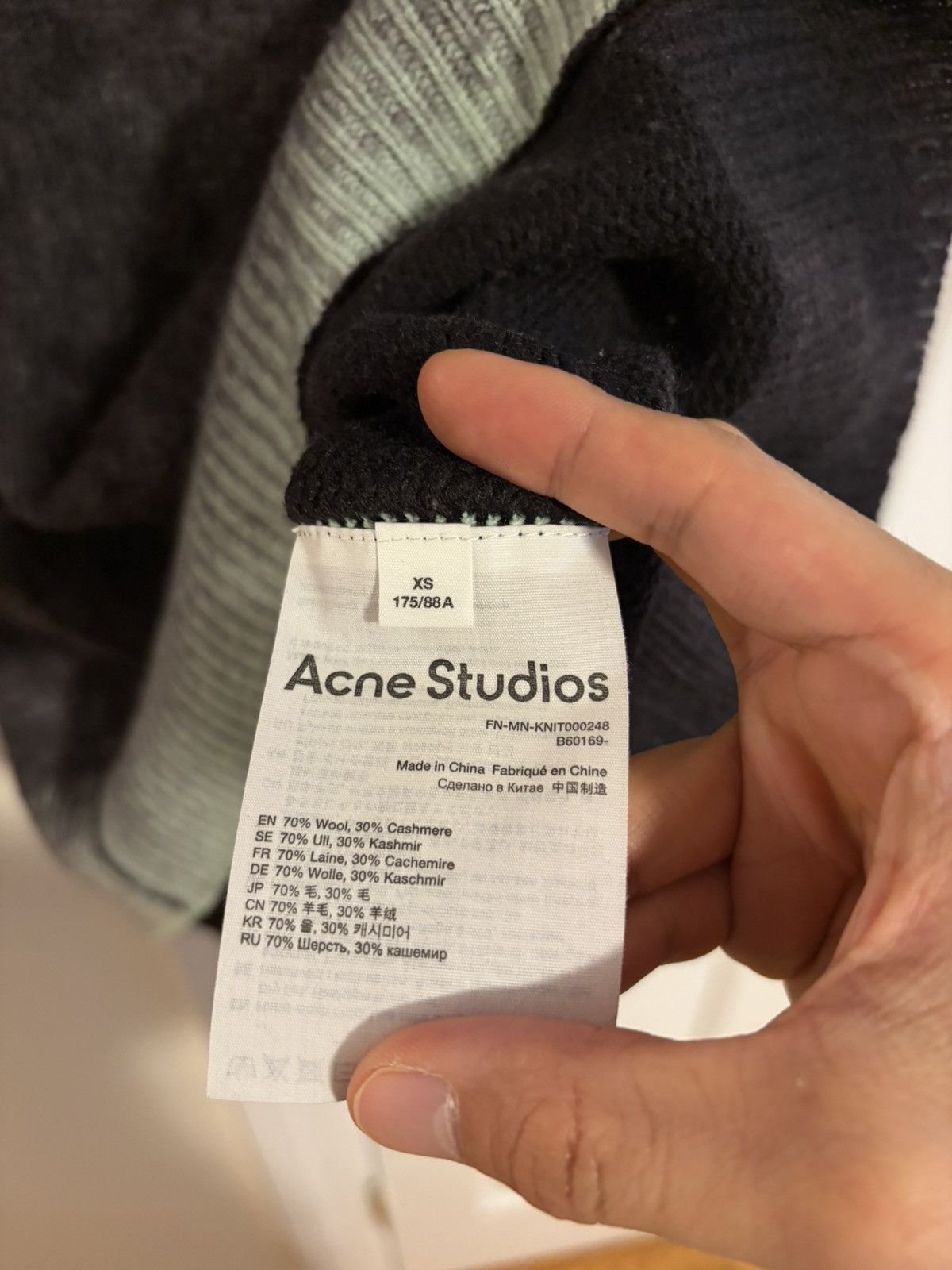 Acne Studios Acne Studios faded black knit wear Size US XS / EU 42 / 0 - 3 Thumbnail