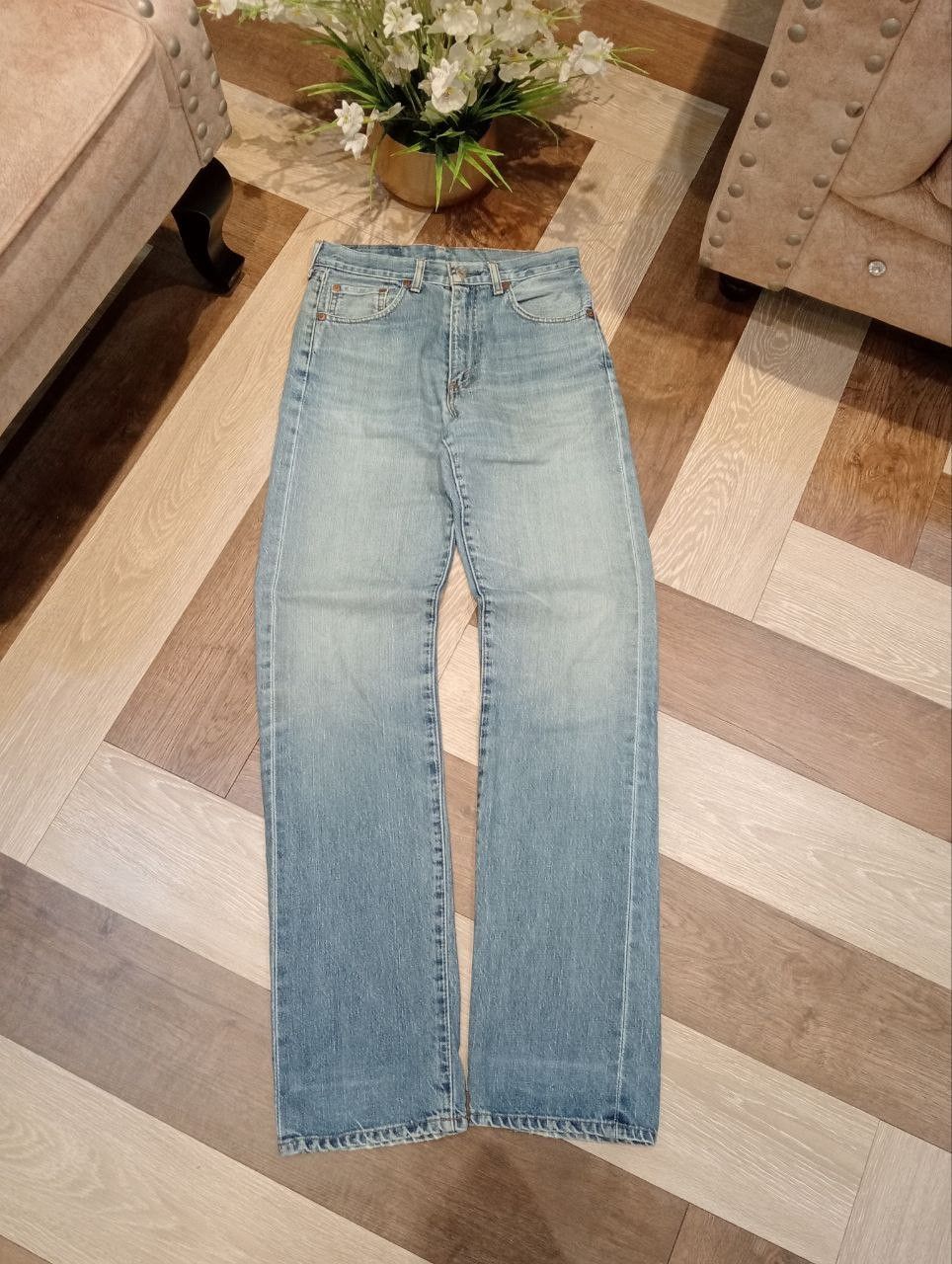 Levi's Vintage Clothing LEVI'S VINTAGE 502XX CAPITAL E SELVEDGE DENIM PANTS Size US 29 - 1 Thumbnail