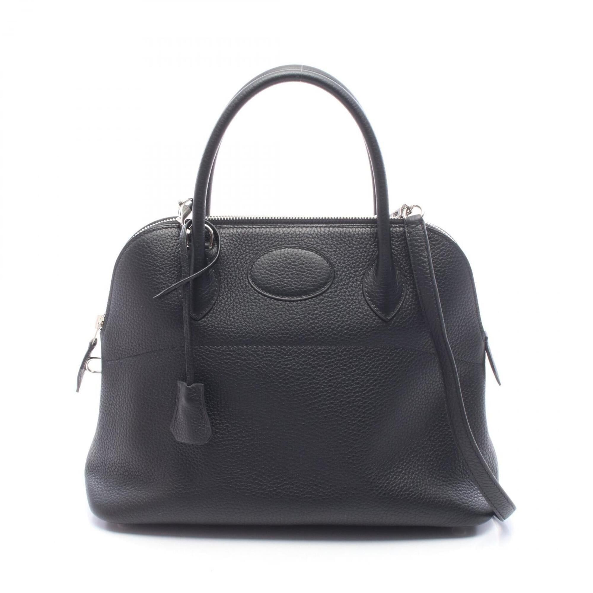 Hermes Hermes Bolide 31 Handbag, Taurillon Clemence Leather, Women's, Black Size ONE SIZE - 1 Thumbnail