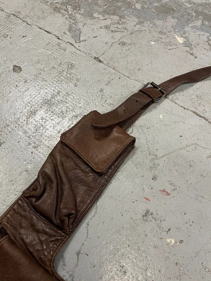 Designer × Dolce & Gabbana × Vintage 2000s Dolce & Gabbana Cargo Brown Leather Bag Size ONE SIZE - 4 Thumbnail