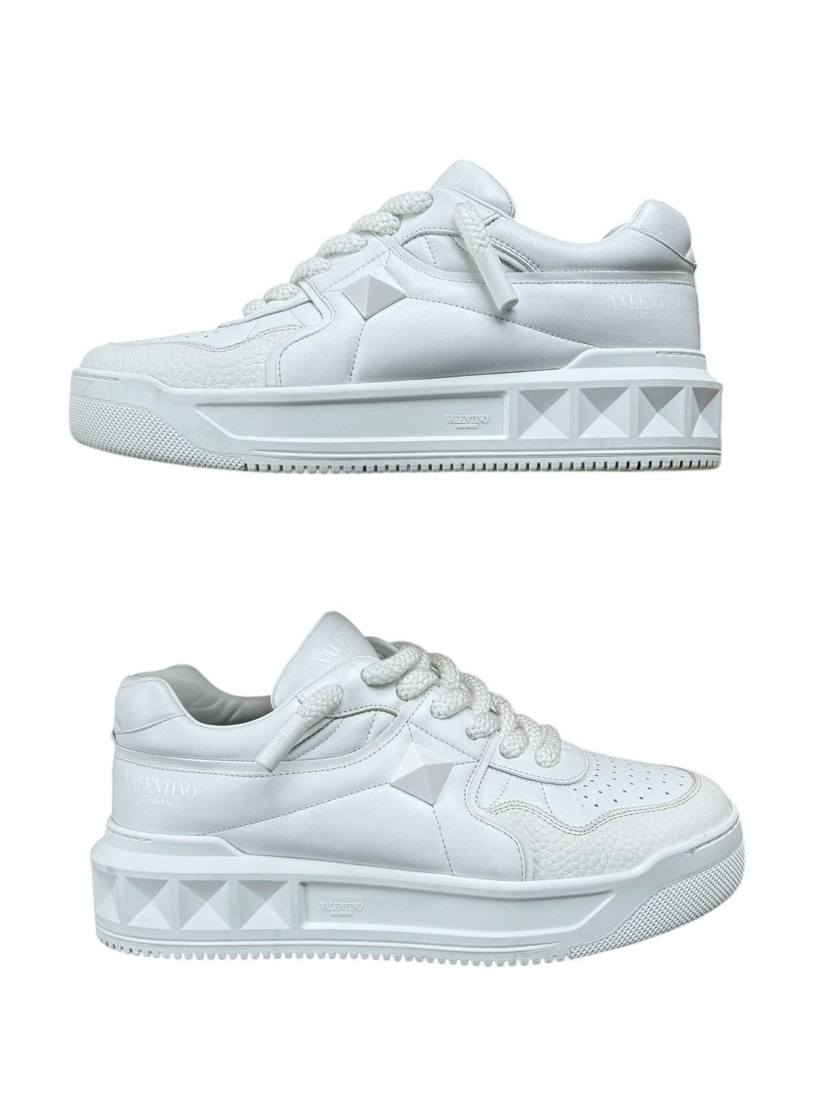 Valentino Valentino One Stud XL White Trainer Sneakers Size US 11.5 / EU 44-45 - 1 Thumbnail