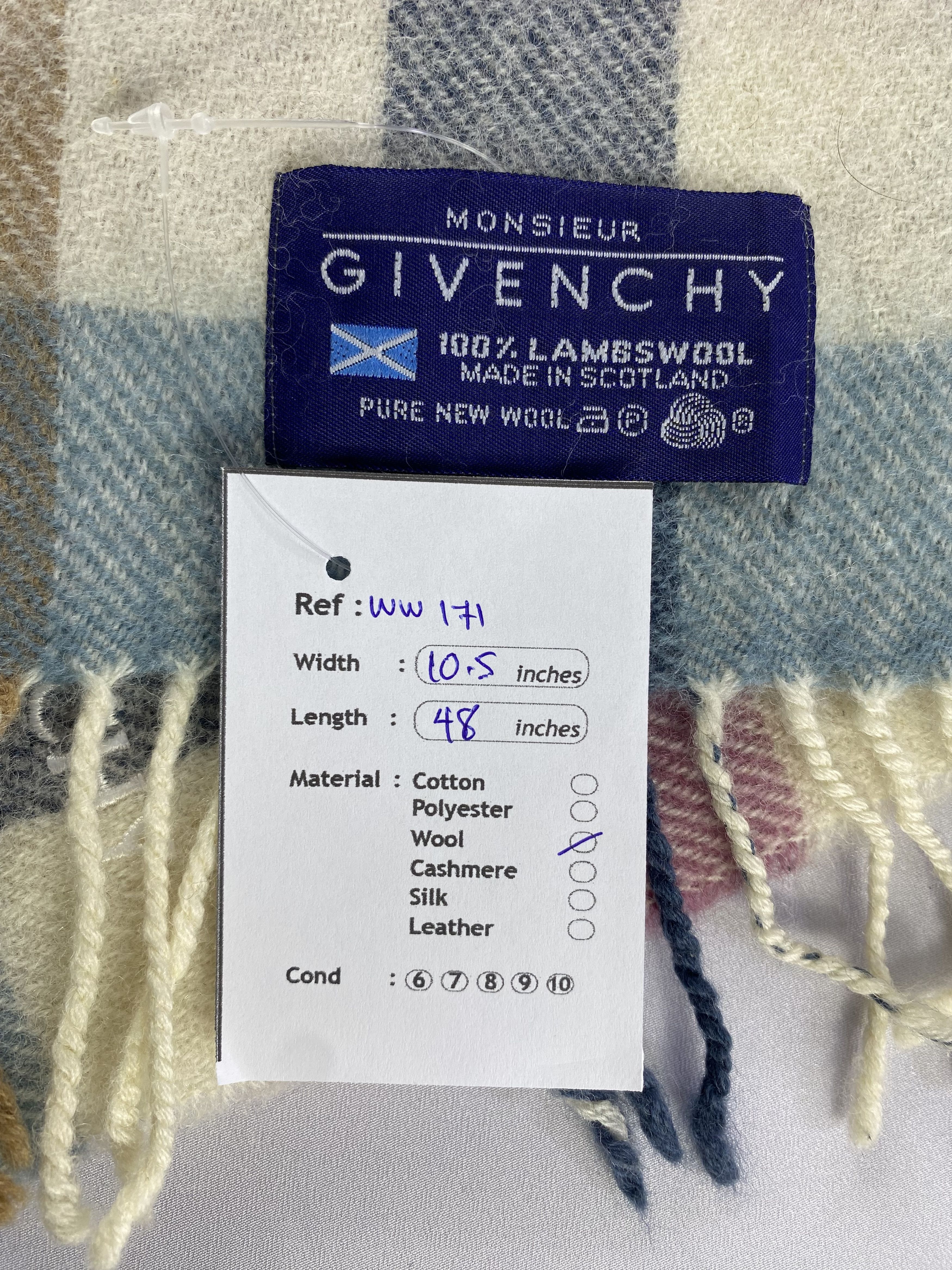 Vintage Givenchy Scarf / Muffler / Neckwear - WW171 Size ONE SIZE - 6 Thumbnail