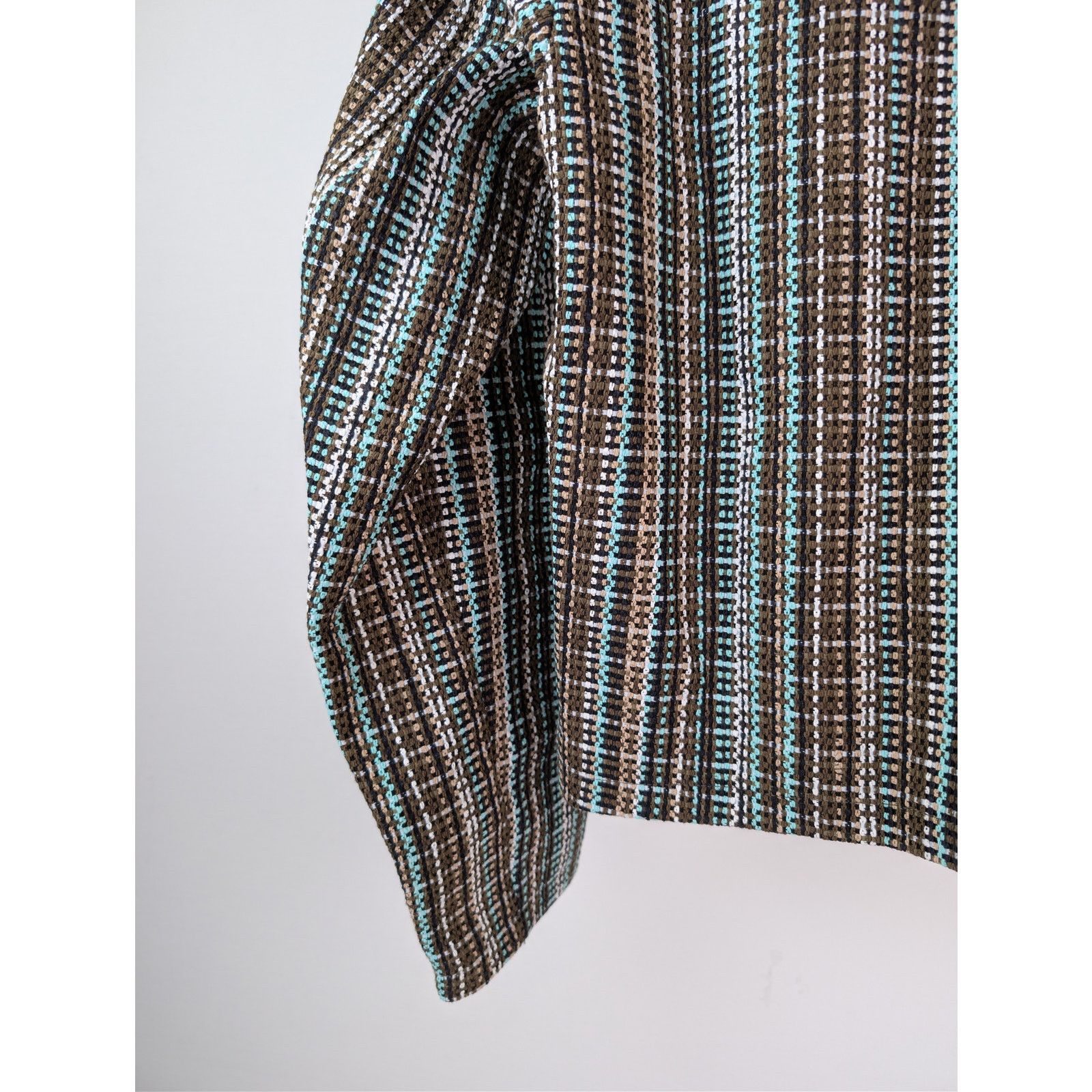 Bottega Veneta o1rshd1 Multicoloured Cotton Check Blouson Jacket in Black Size US M / EU 48-50 / 2 - 17 Thumbnail