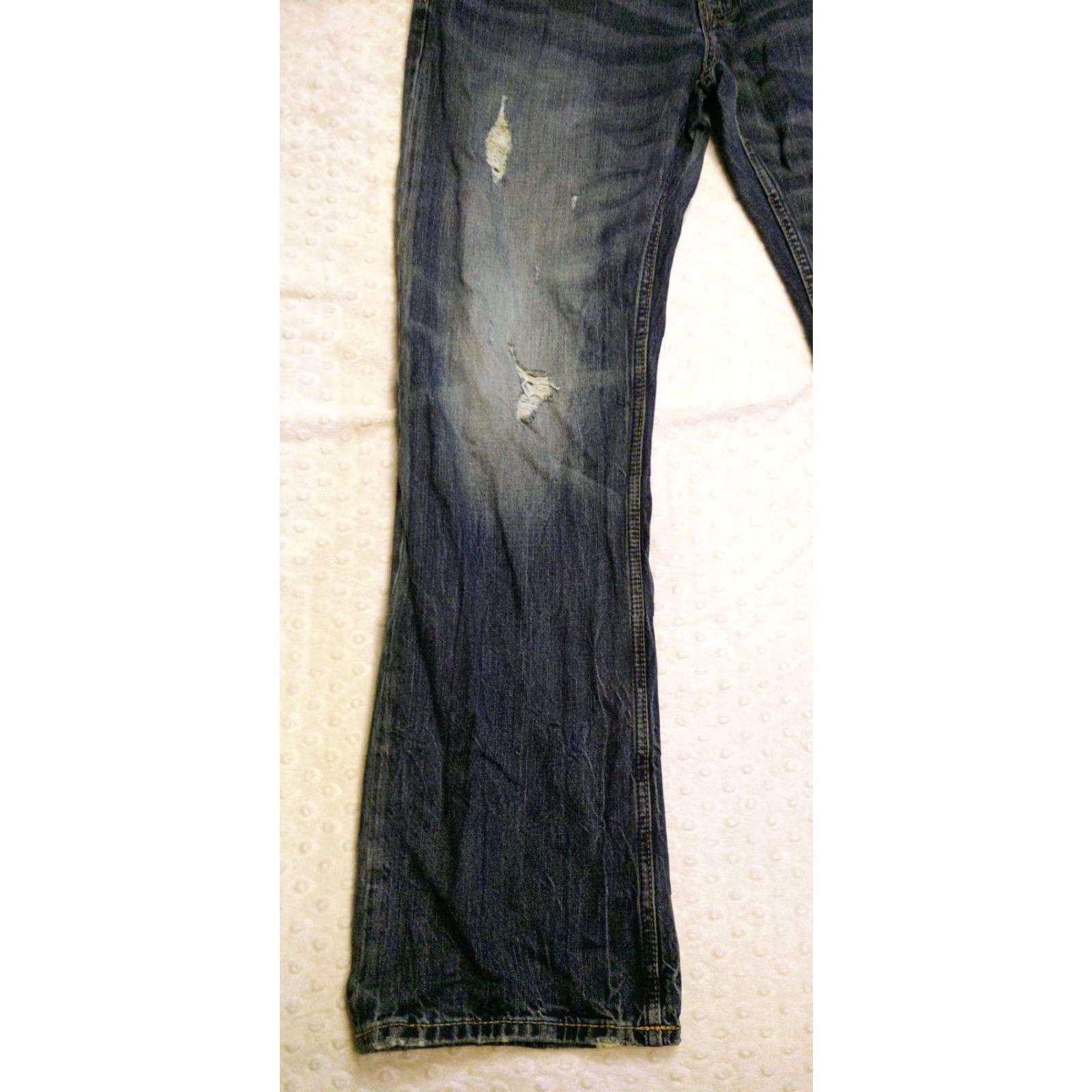 American Eagle Outfitters American Eagle Outfitters Jeans Mens Dark Blue Denim 5-Pocket Button Zip 34x32 Straight Rise Mid Wash Dark Blue Denim Jeans Men Size US 34 / EU 50 - 3 Thumbnail