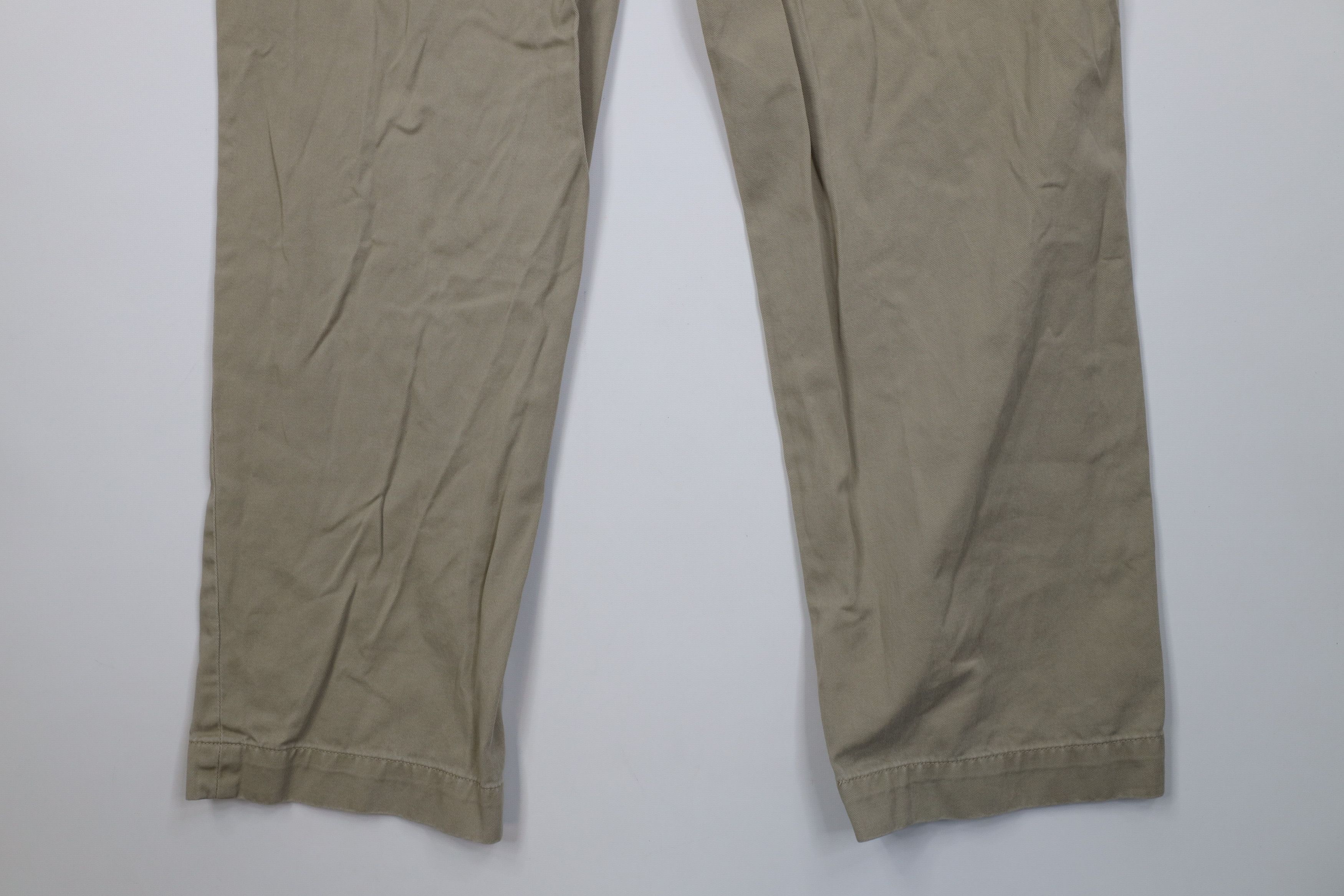 Polo Ralph Lauren Vintage 90s Ralph Lauren Wide Leg Chino Pants Cotton Khaki Size US 34 / EU 50 - 11 Thumbnail